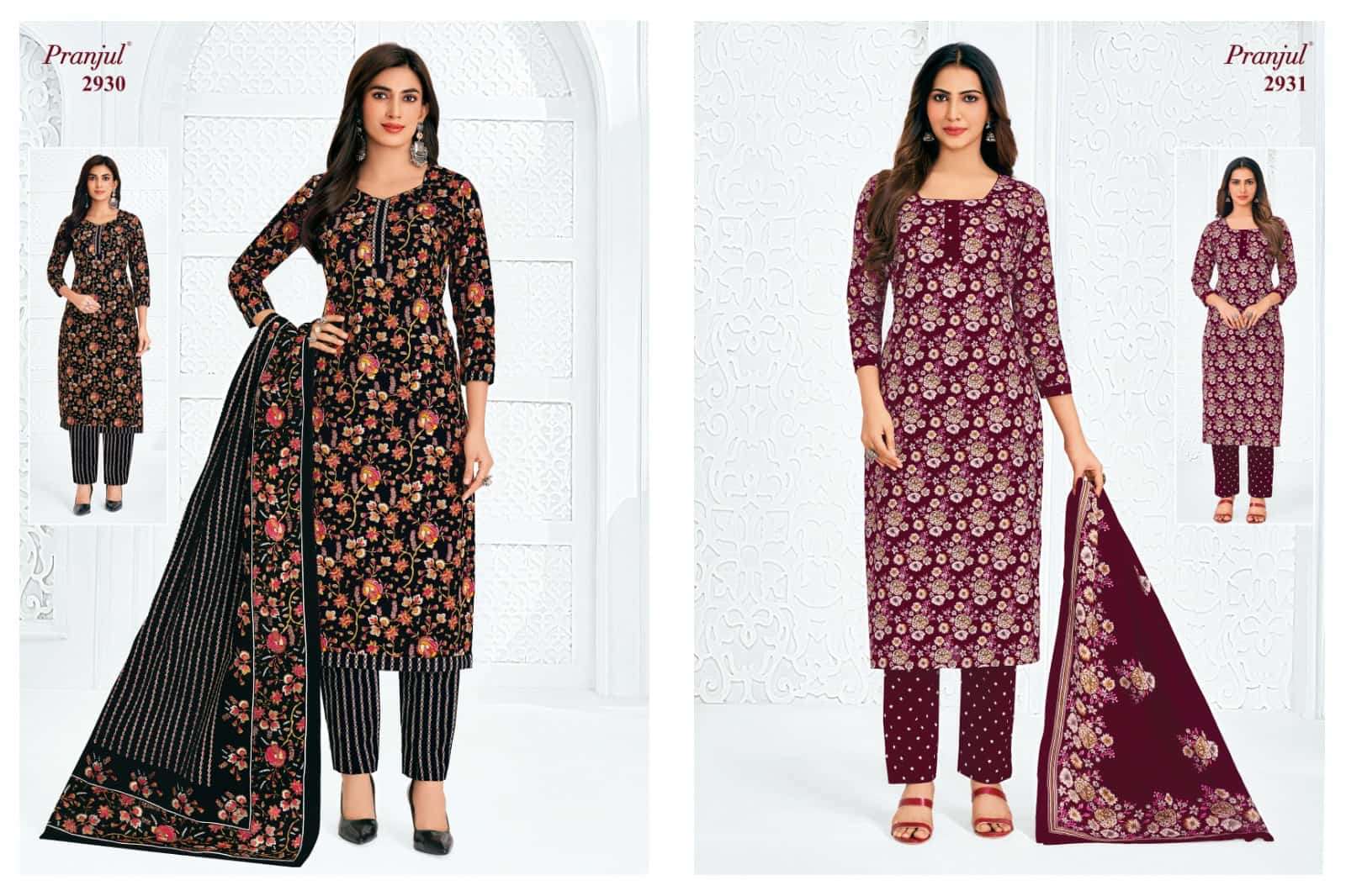 Pranjul Priyanka Vol 29 Pure Cotton Dress Material view 4