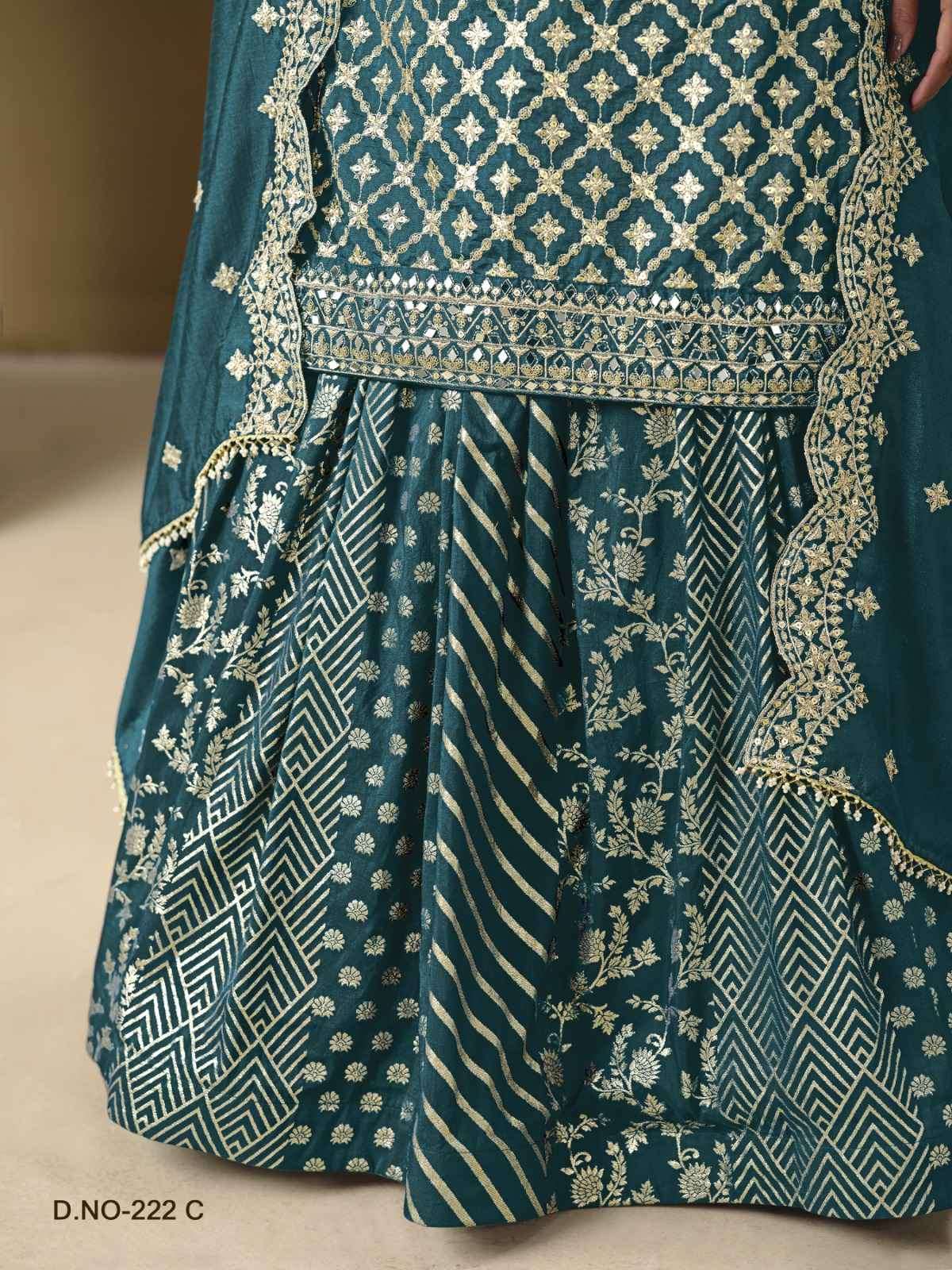 Aanaya Vol 222 Wedding Wear Lehenga Style Dress Latest Collection view 2