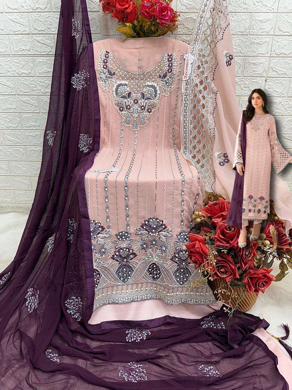 Fepic C 1739 Pakistani Style Designer Georgette Suit Ensemble view 2