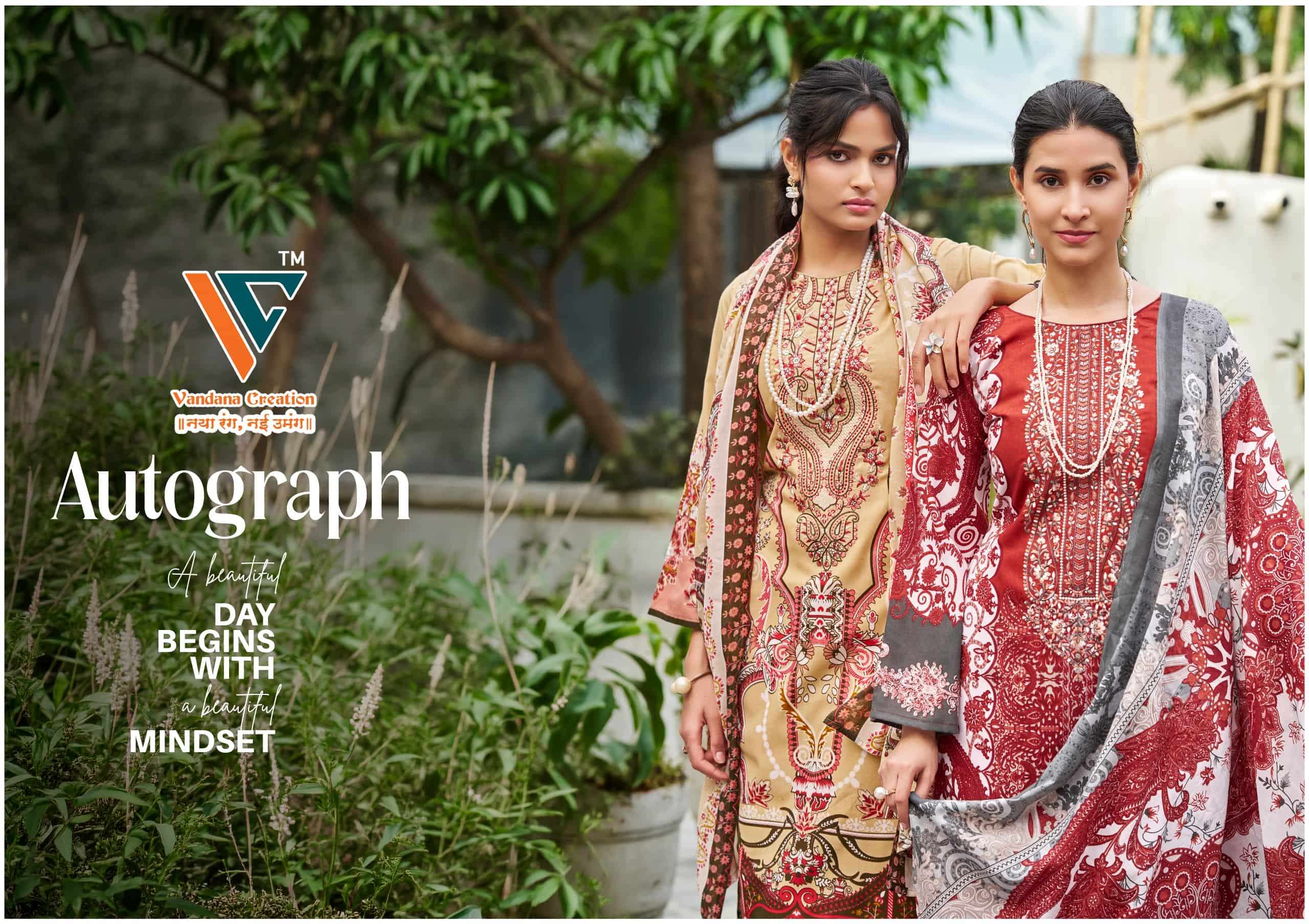 Vandana Fashion Autograph Cotton Dress Material view 19