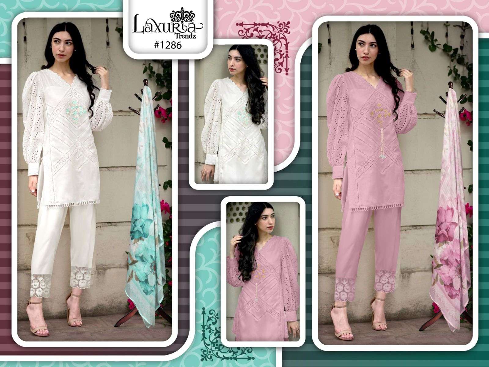 Laxuria Trends 1286 Readymade Fancy Pakistani 3 Piece Collection view 8