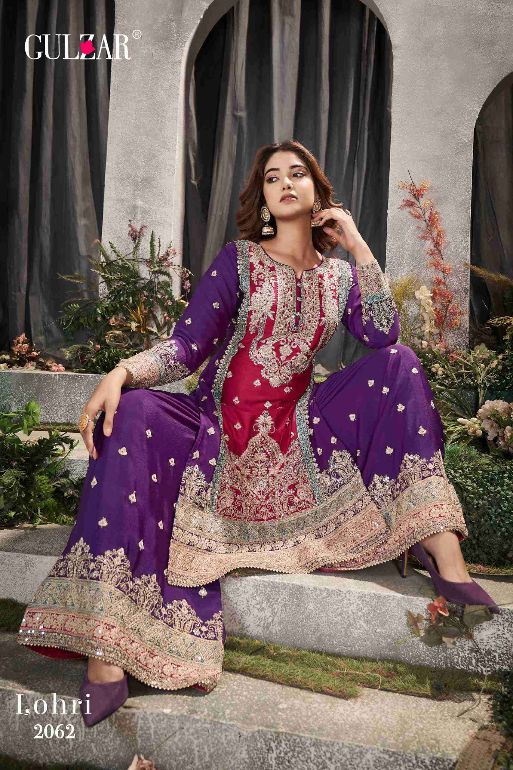 Gulzar Lohri 2061 To 2063 Readymade Designer Wedding Wear Dress Latest Designs view 5