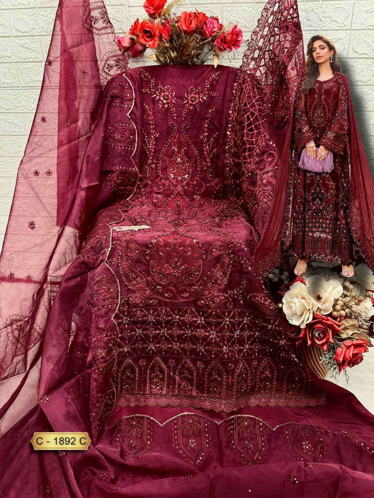 Fepic C 1892 Colors Heavy Embroidered Pakistani Suit Catalog Exporter view 6