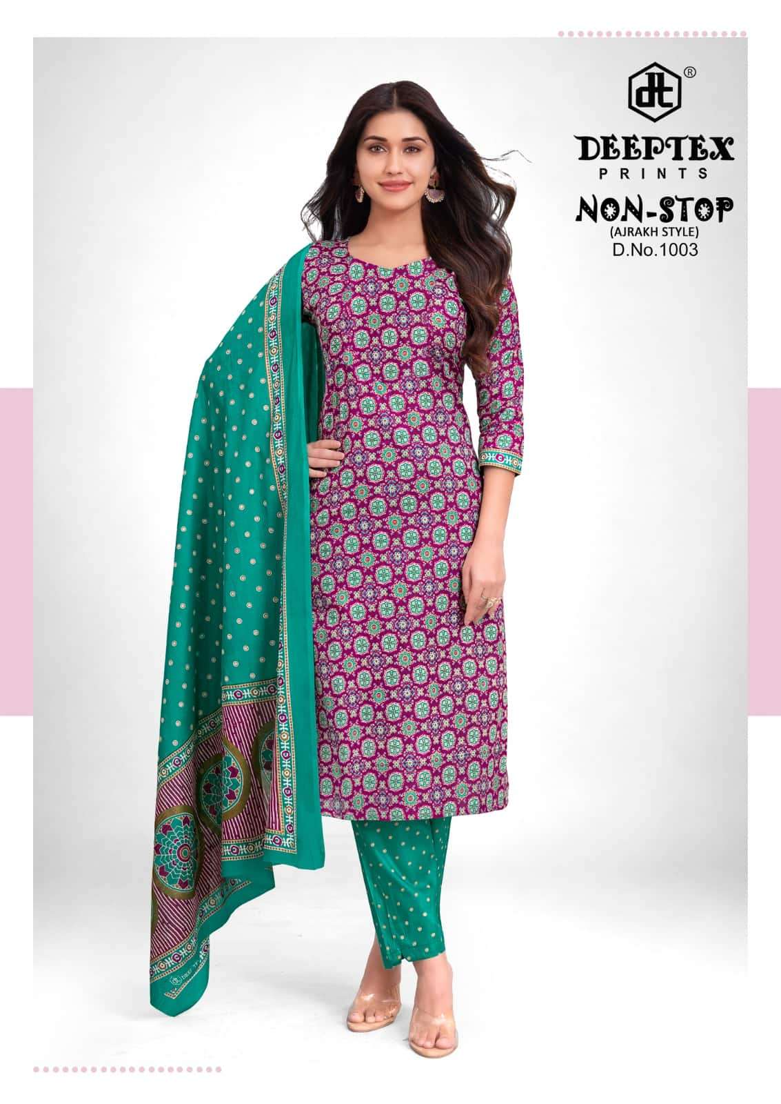 Deeptex Non Stop Vol 1 Pure Cotton Dress Material view 7
