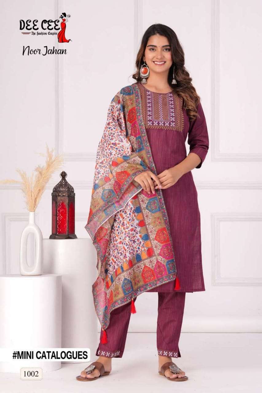 Dee Cee Noor Jahan Straight Style 3 Piece Pair Ladies Collection view 6