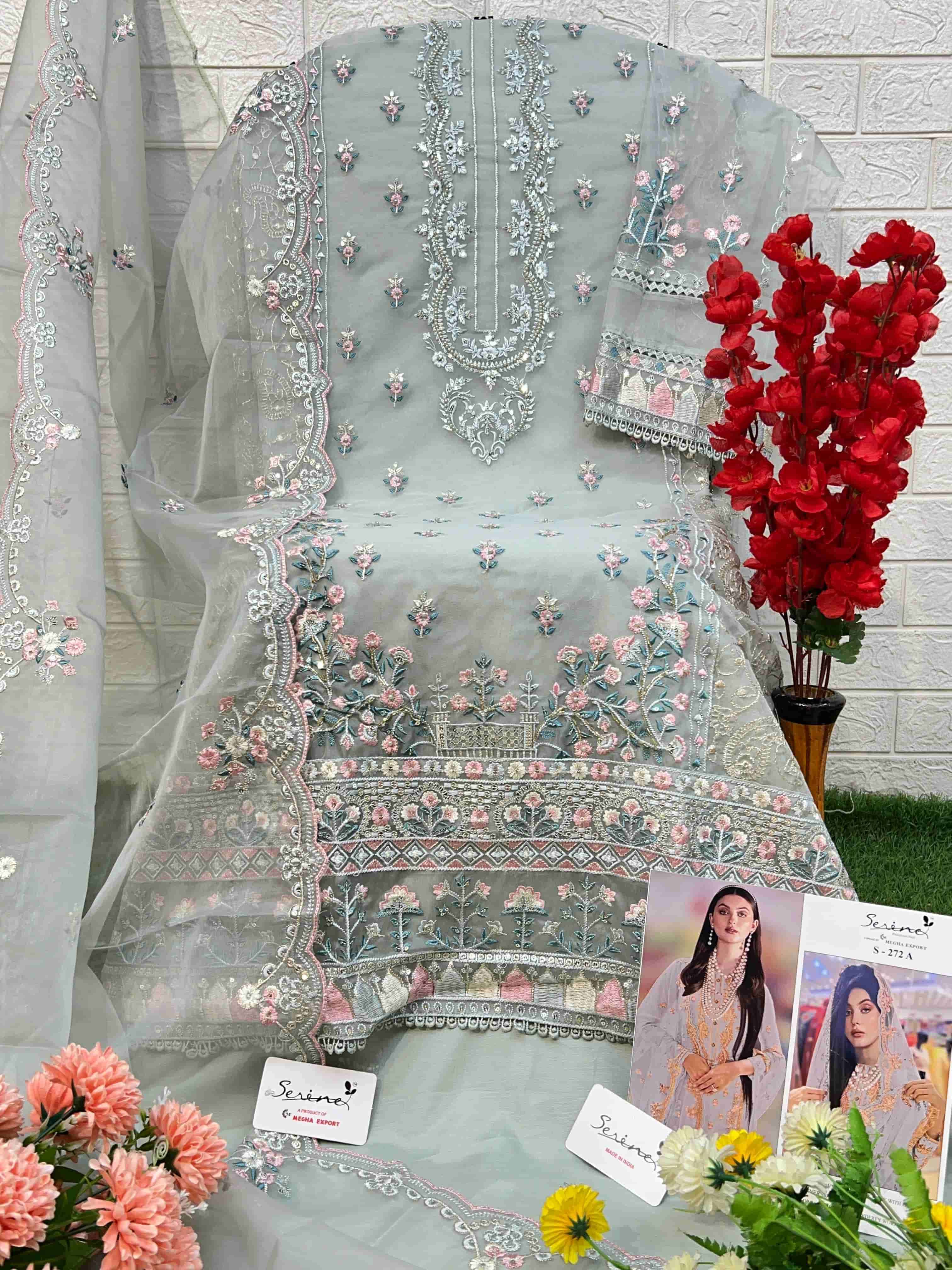 Serine S-272A Organza Embroidered Salwar Suit view 2