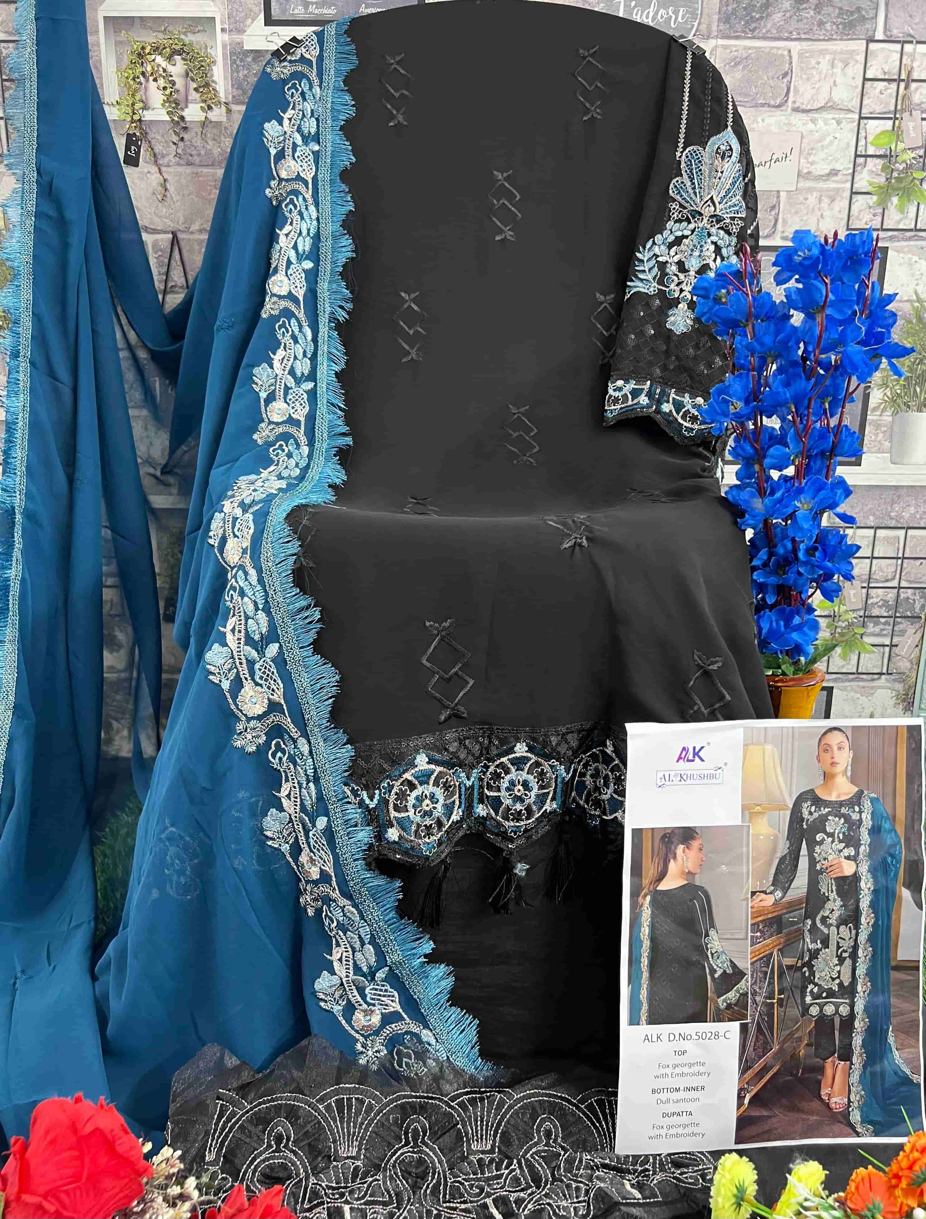 Al Khushbu 5028 Hits Colors Pakistani Fancy Designer Style Festive Wear Collection view 9