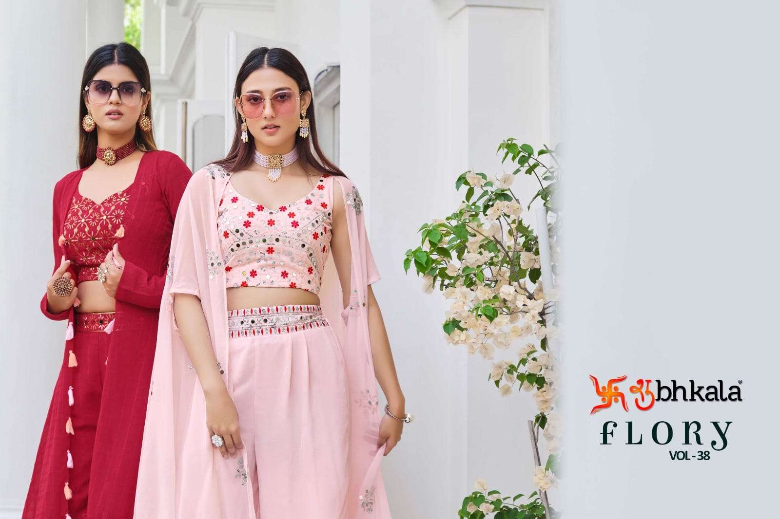 Shubhkala Flory Vol 38 Latest Designer 3 Piece Party Wear Collection view 2