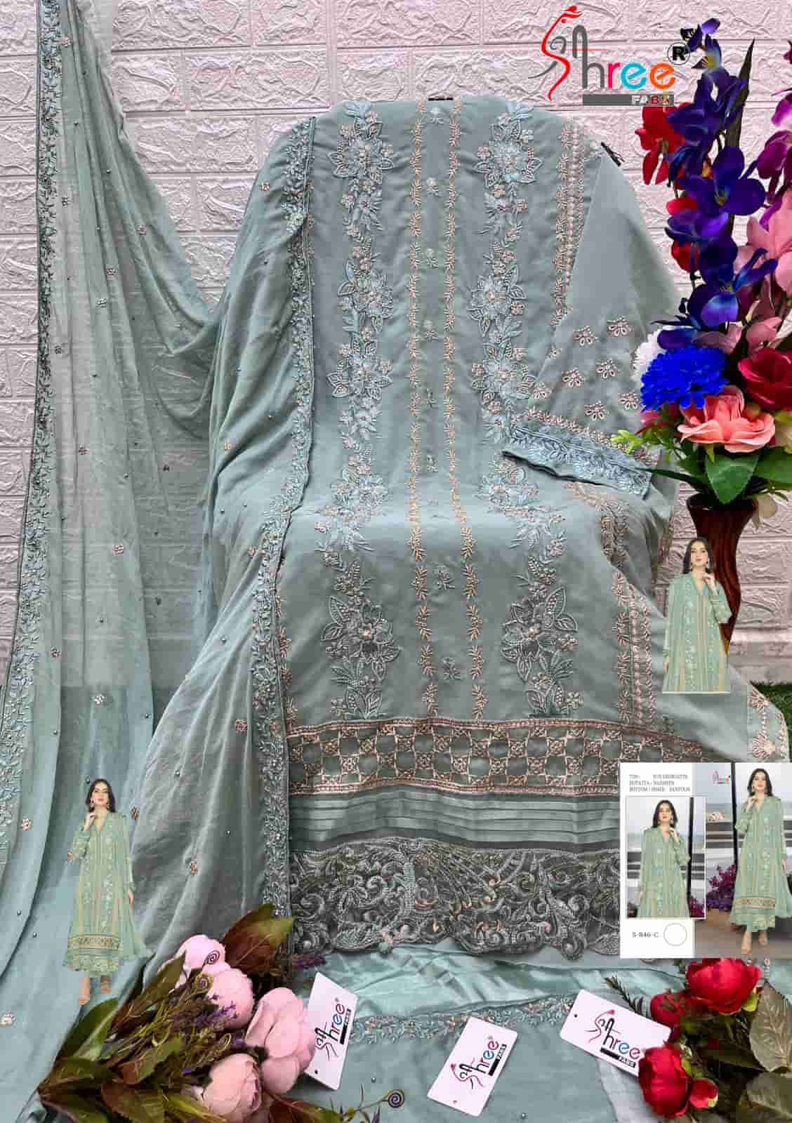 Pakistani Heavy Designer Party Wear Suit view 8