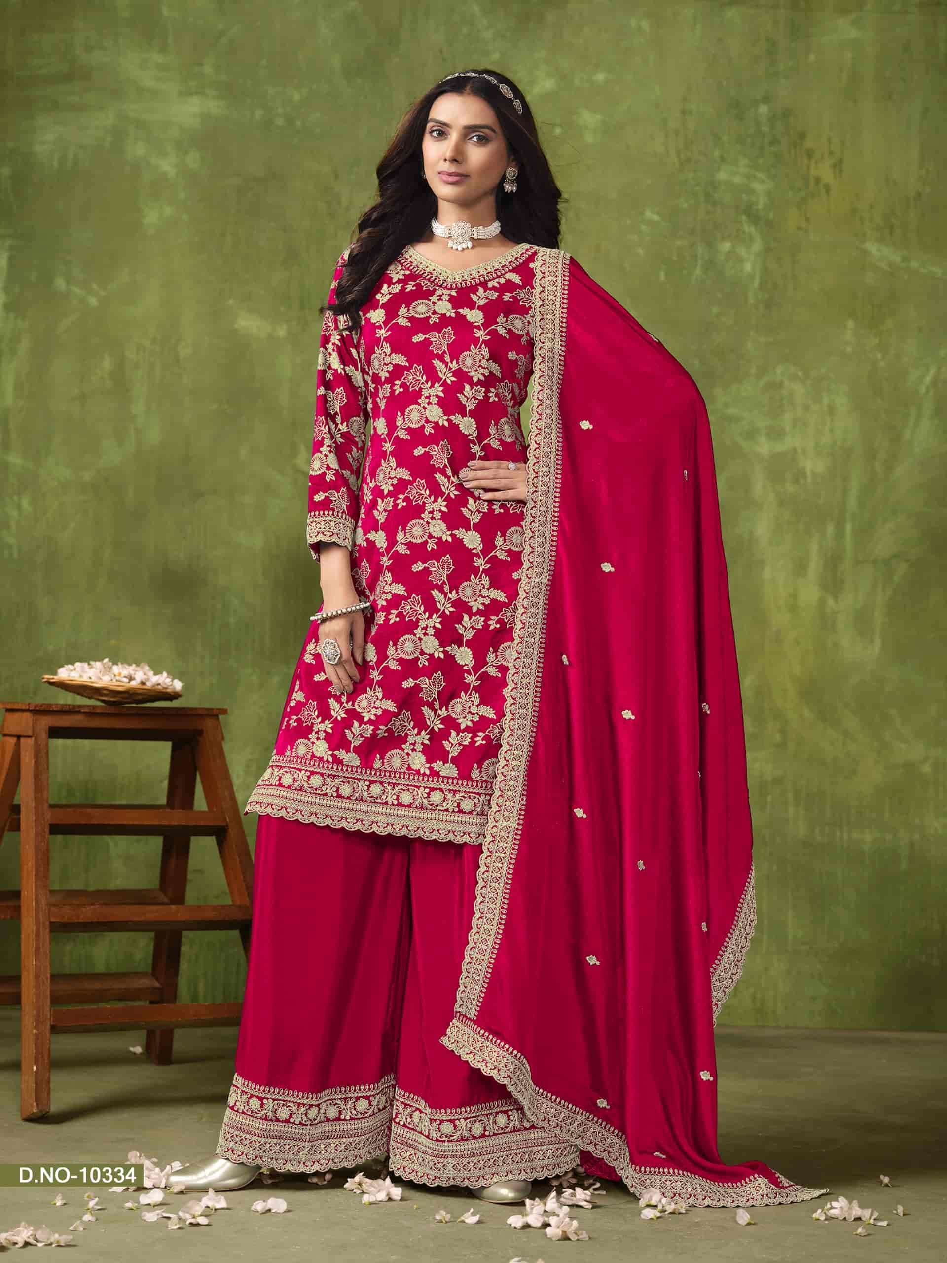 Anjubaa Vol 33 Party Wear Style Designer Sharara Suit Wholesalers view 8