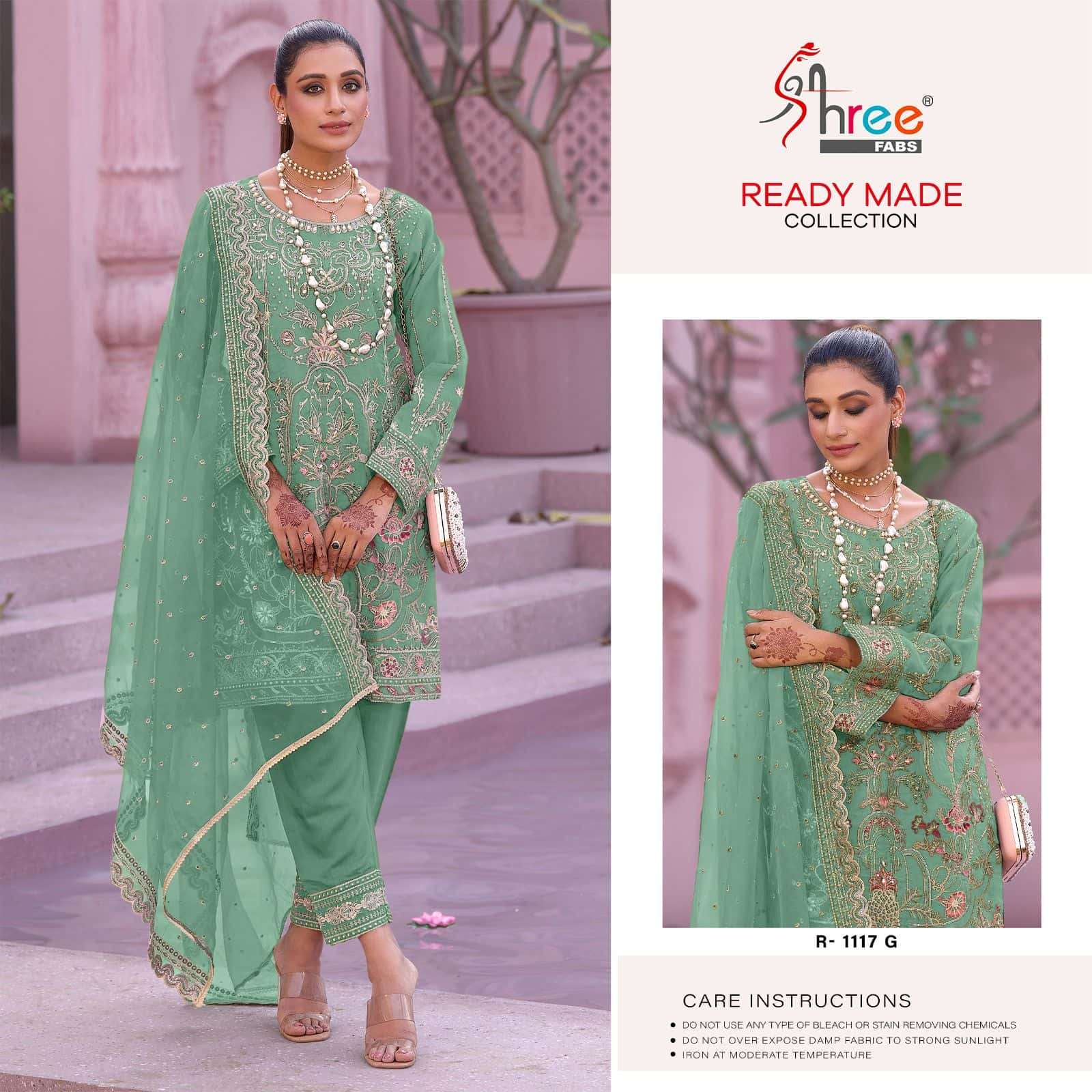 Shree Fabs R 1117 Colors Exclusive Heavy Designs Partywear Readymade Suit Exporters view 2