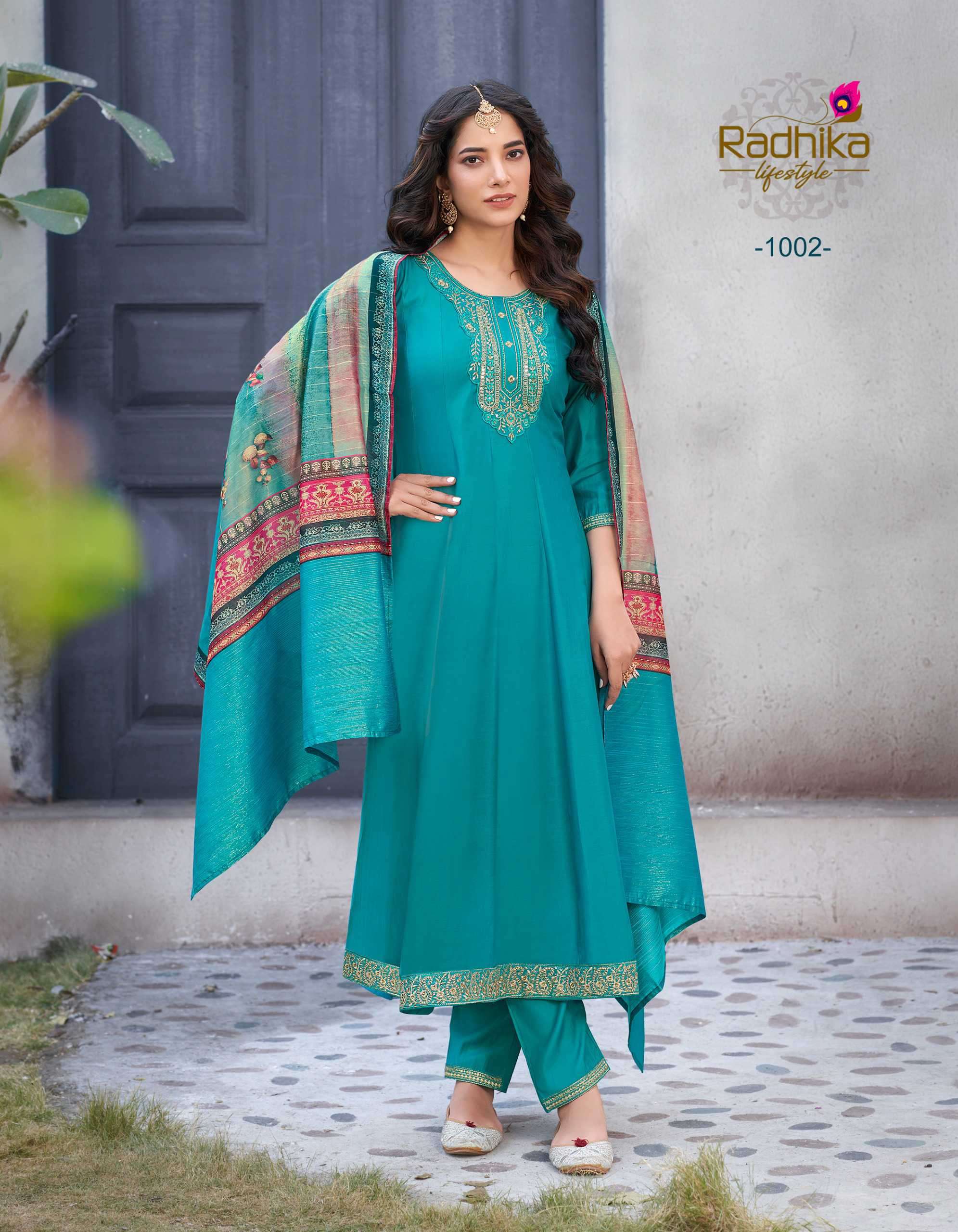 Radhika Lifestyle Gulmohar Vol 1 Anarkali Style Dress New Designs view 3