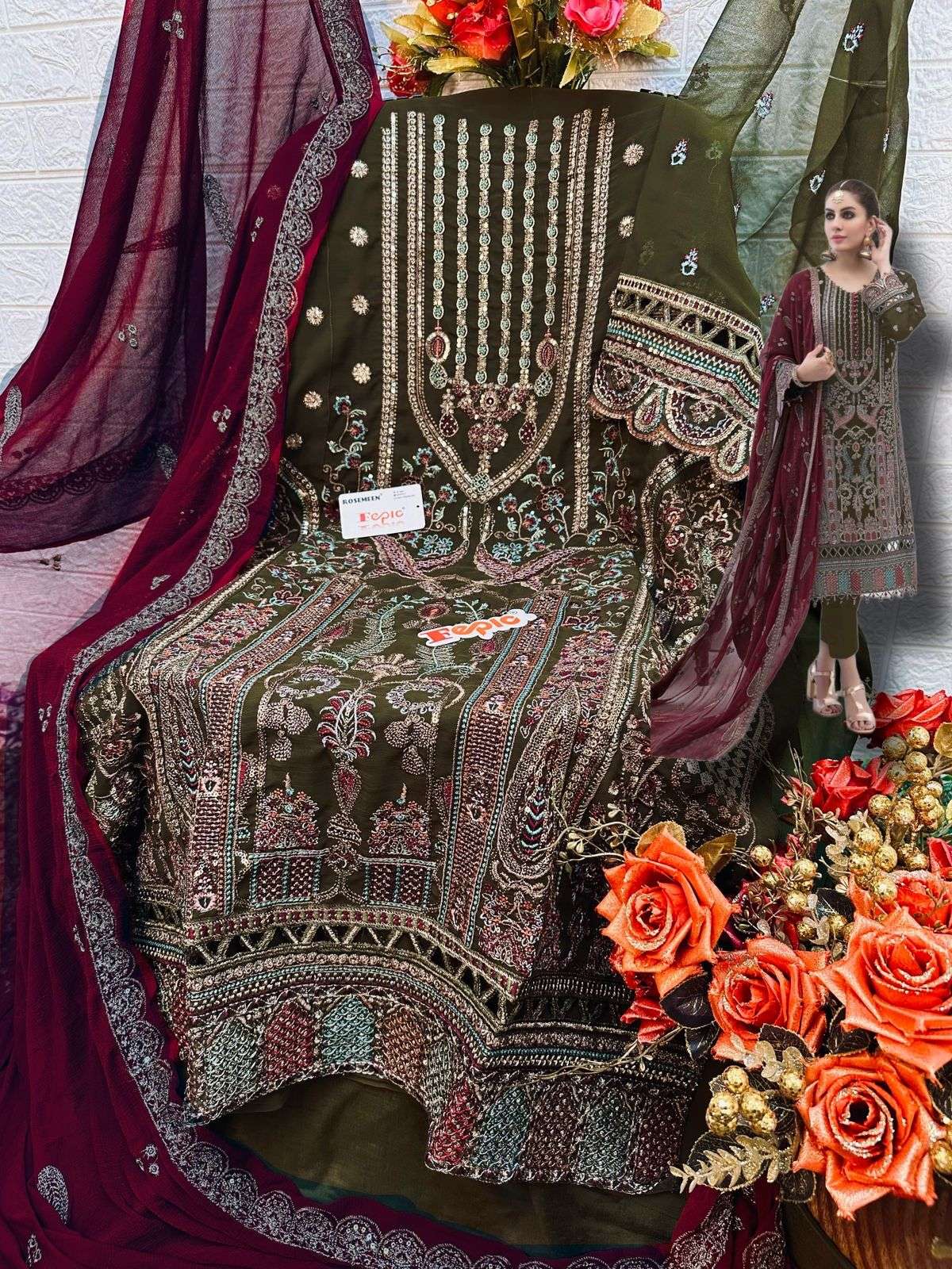 Fepic Rosemeen Embroidered Pakistani Salwar Suit view 2