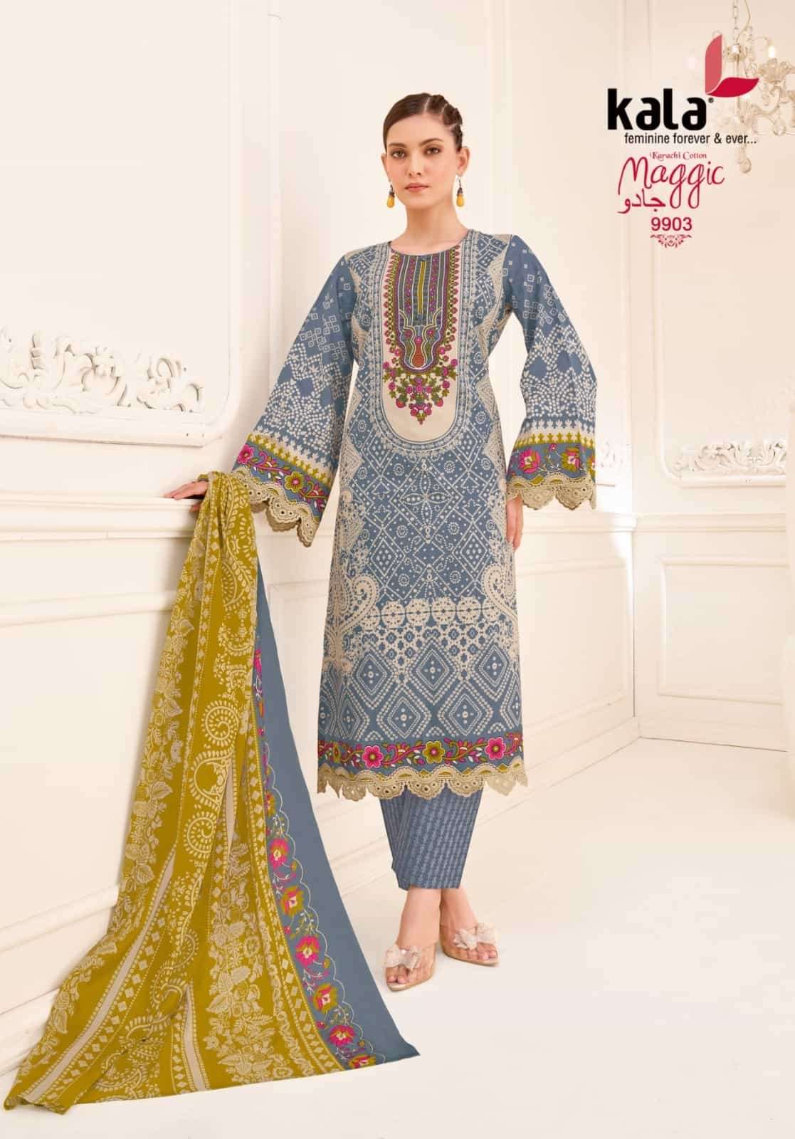 Kala Maggic Vol 25 Pakistani Print Cotton Salwar Suit view 5