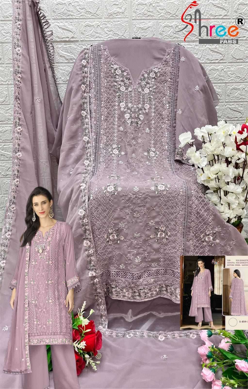 Shree Fabs S 859 Colors Designer Georgette Pakistani Dress view 5