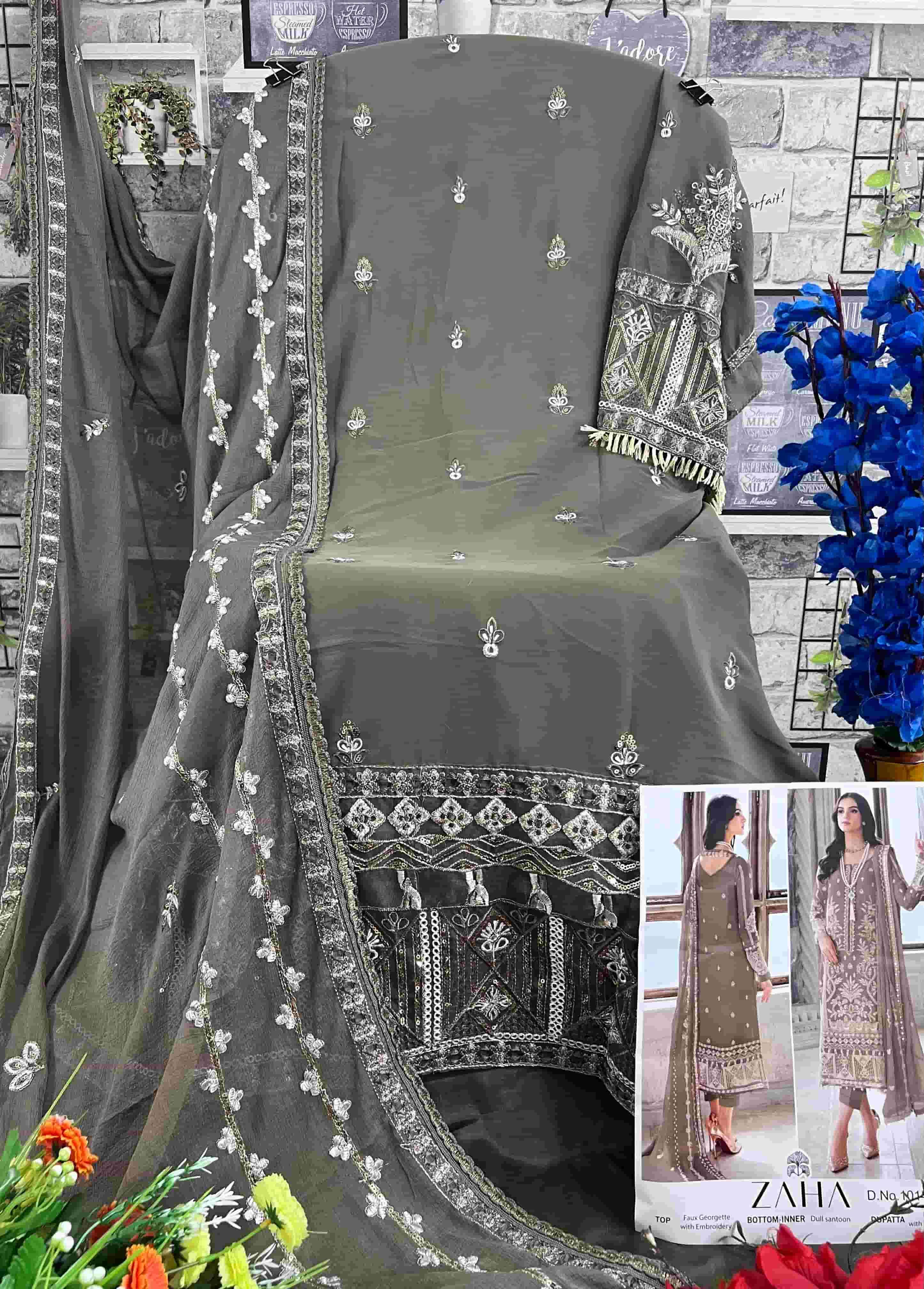 Zaha Gullal Vol 2 Hits Colors Pakistani Style Heavy Designer Salwar Suit Wholesalers view 2