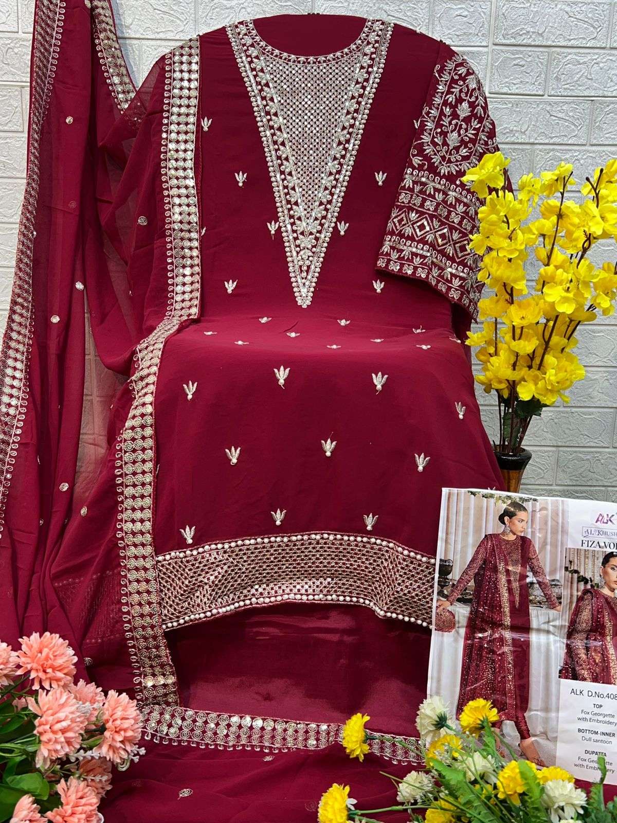 Al Khushbu Fiza Vol 1 4048 Colors Vol 2 Fancy Pakistani Dress view 8