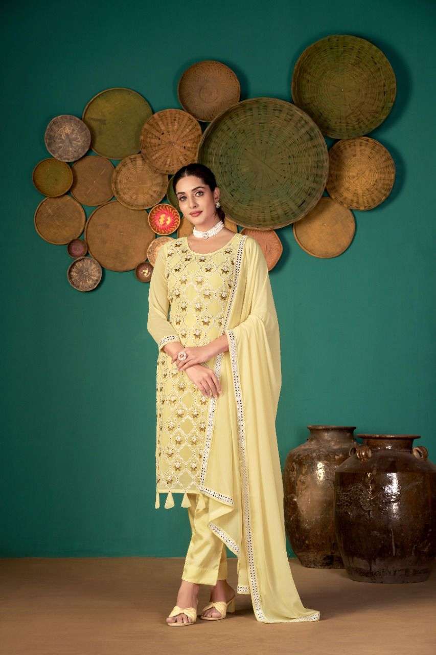 Zeeya Ruhani Faux Georgette Party Salwar Suit view 16