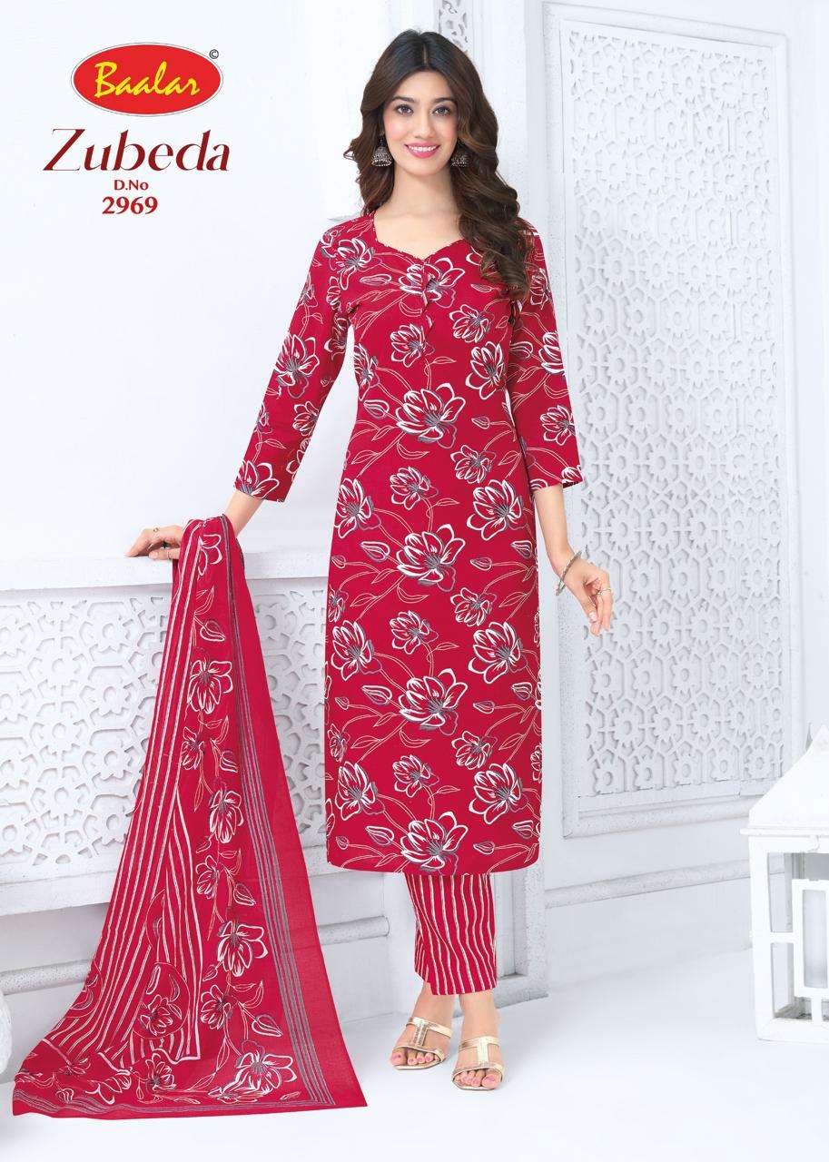 Baalar Zubeda Vol 29 Pure Cotton Unstitch Suit Catalog view 2