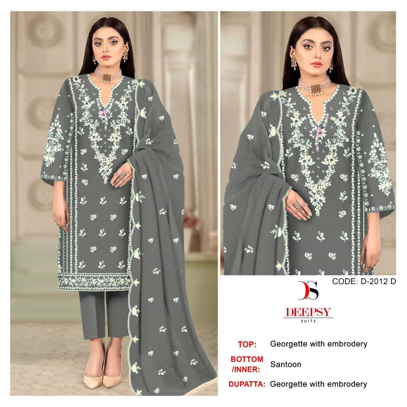 Deepsy D-2012 Embroidered Pakistani Festive Suit view 5