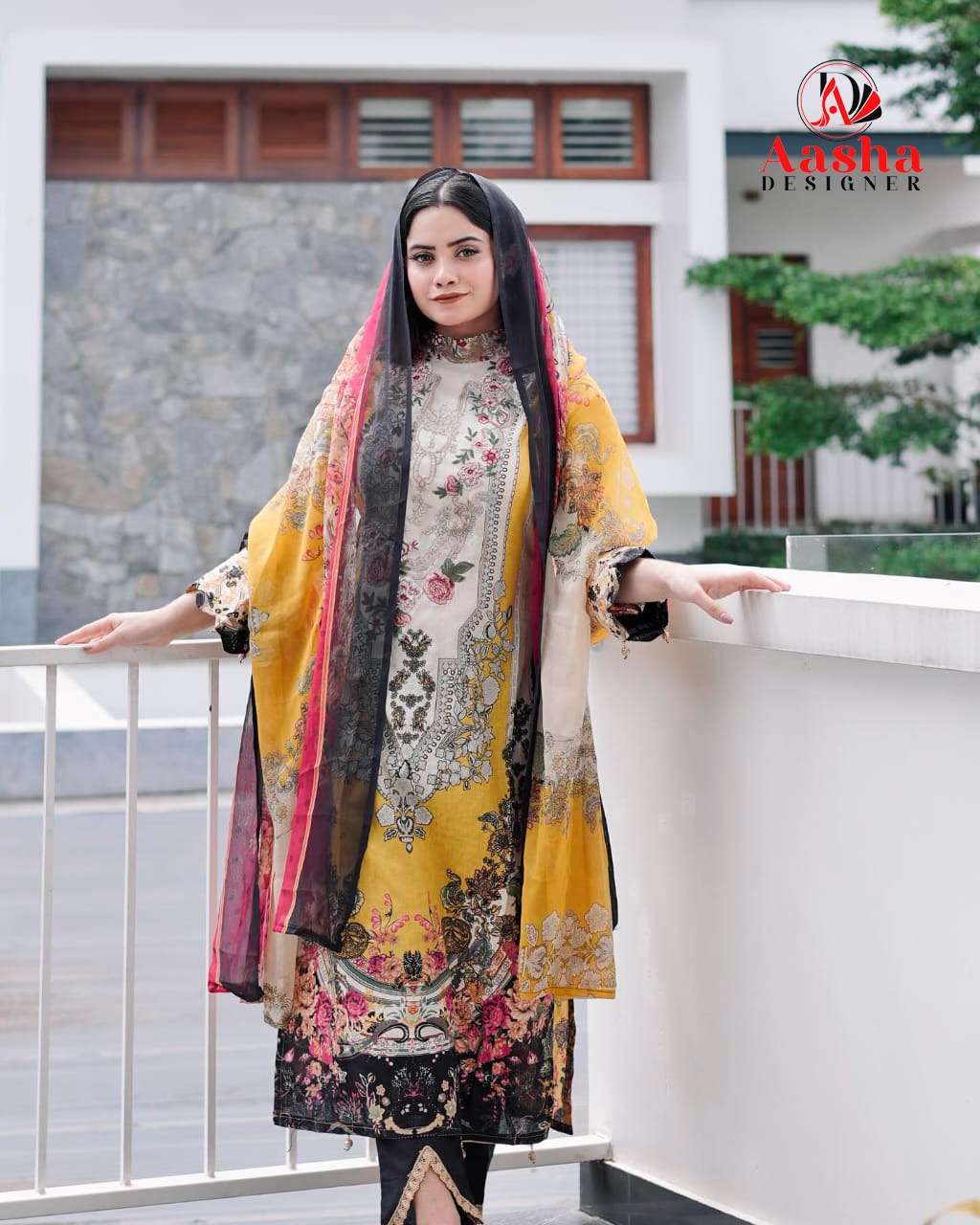 Aasha Designer 1080 Hit Designs Exclusive Cotton Pakistani Suit view 5