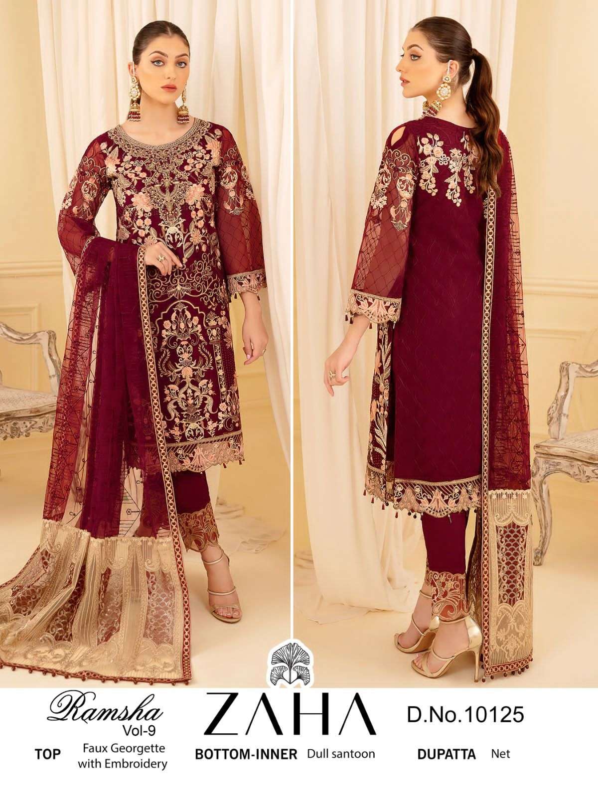 Zaha Ramsha Vol 9 Fancy Pakistani Suit view 2