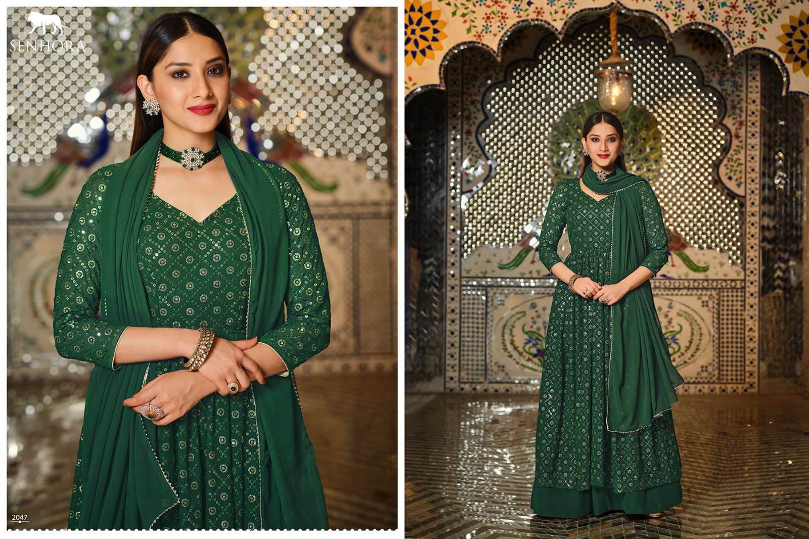 Senhora Mir Vol 33 New Designer Partywear Single Suit view 7