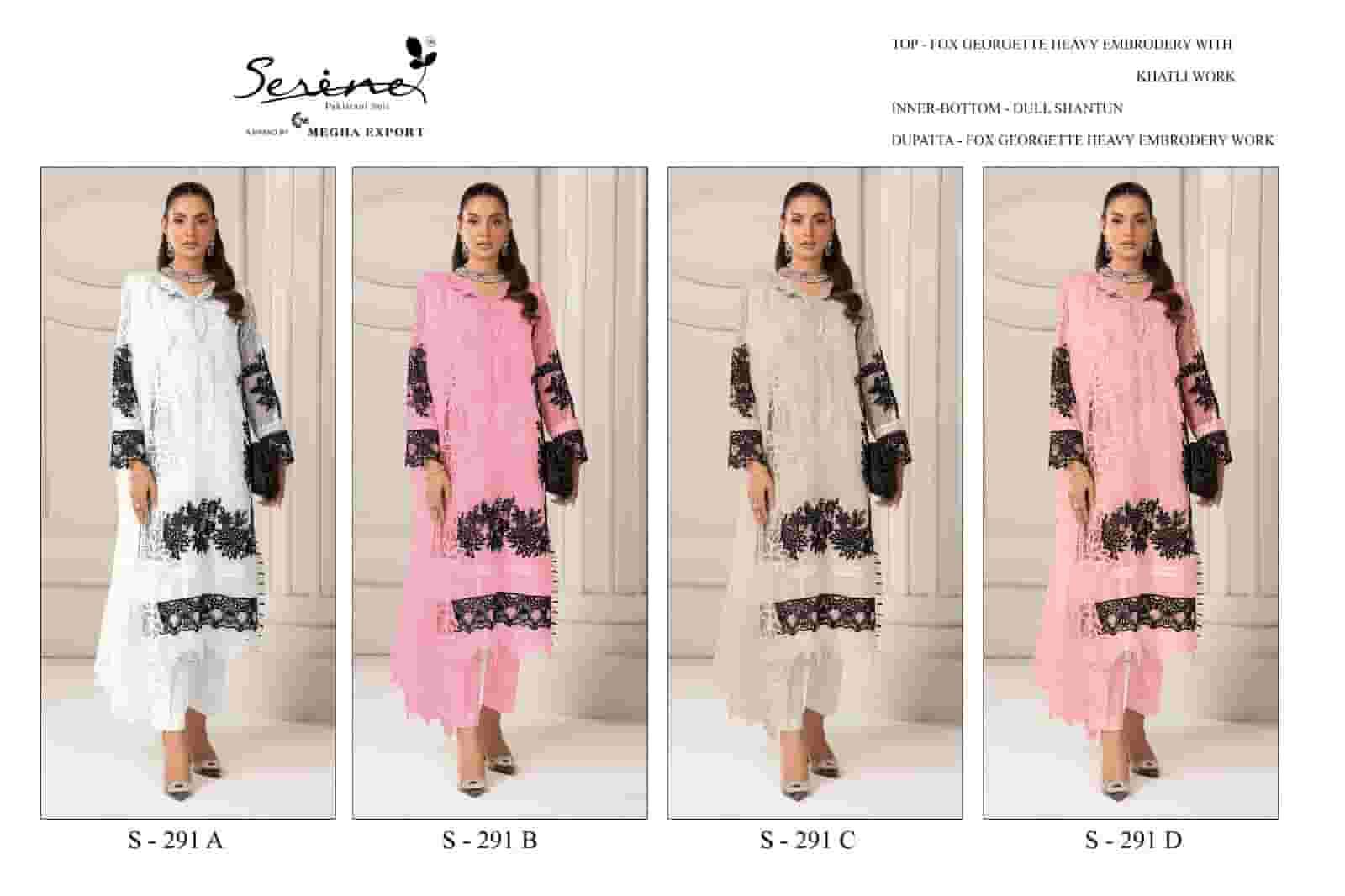 Megha Export S 291 Colors Georgette Unstitched Pakistani Dress Elegance view 5