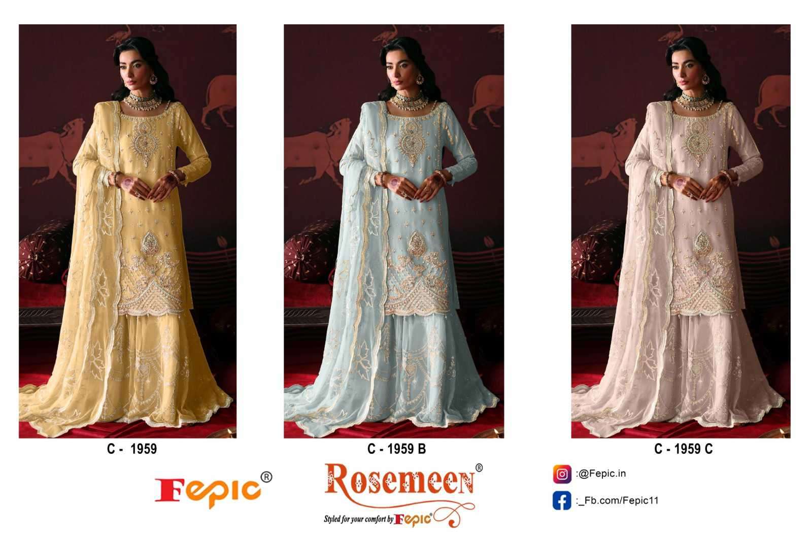 Fepic C 1959 Colors Pakistani Suit Salwar view 4