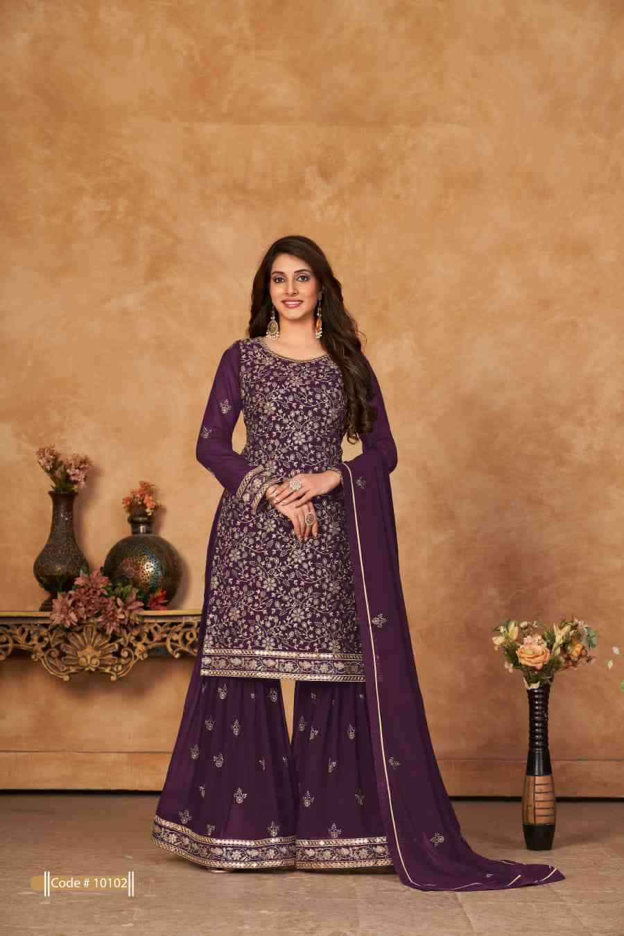 Anjubaa Vol 10 Partywear Gharara Sharara Dress New Collection view 3