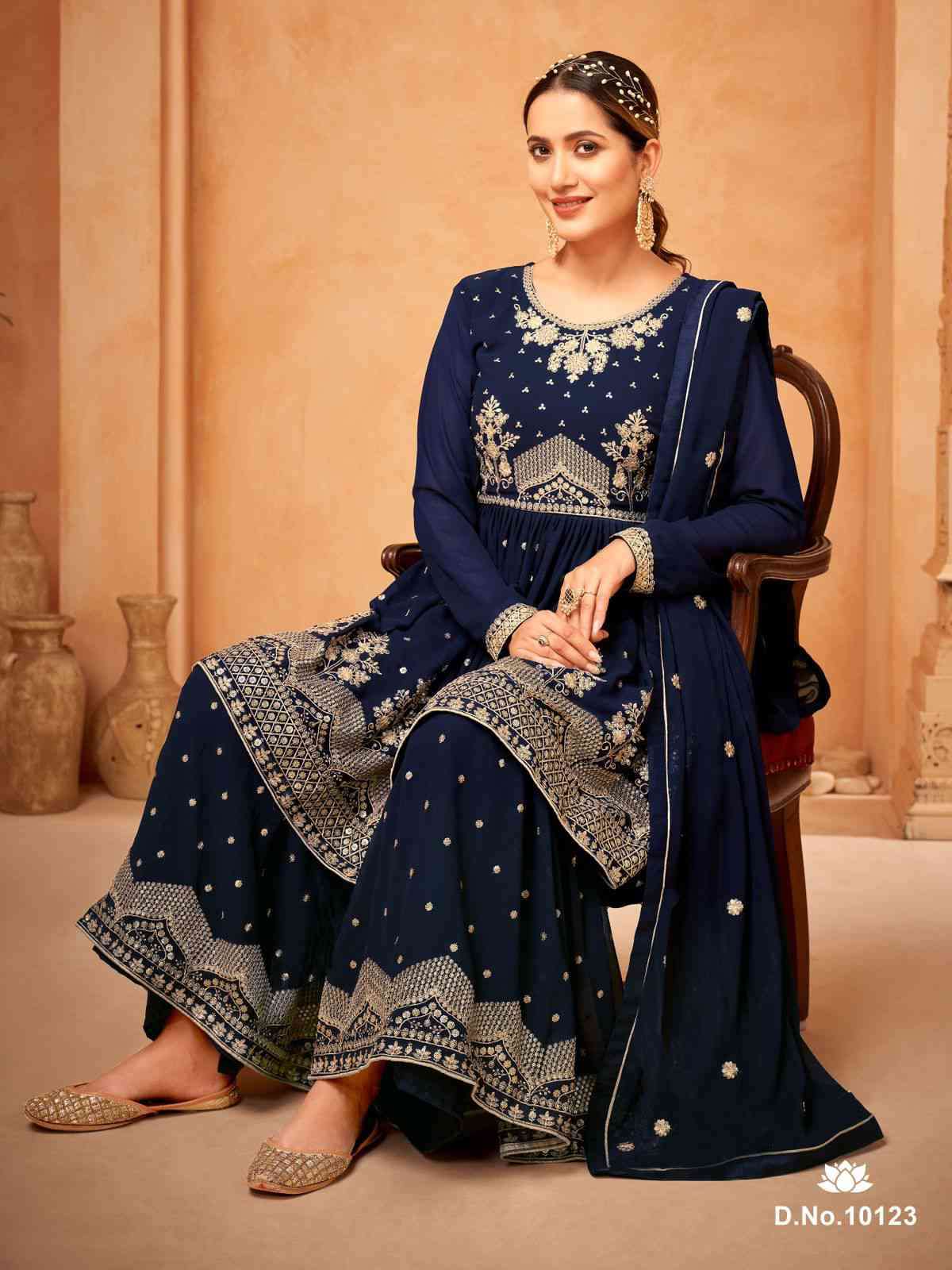 Anjubaa Vol 12 Fancy Party Wear Sharara Suit view 6