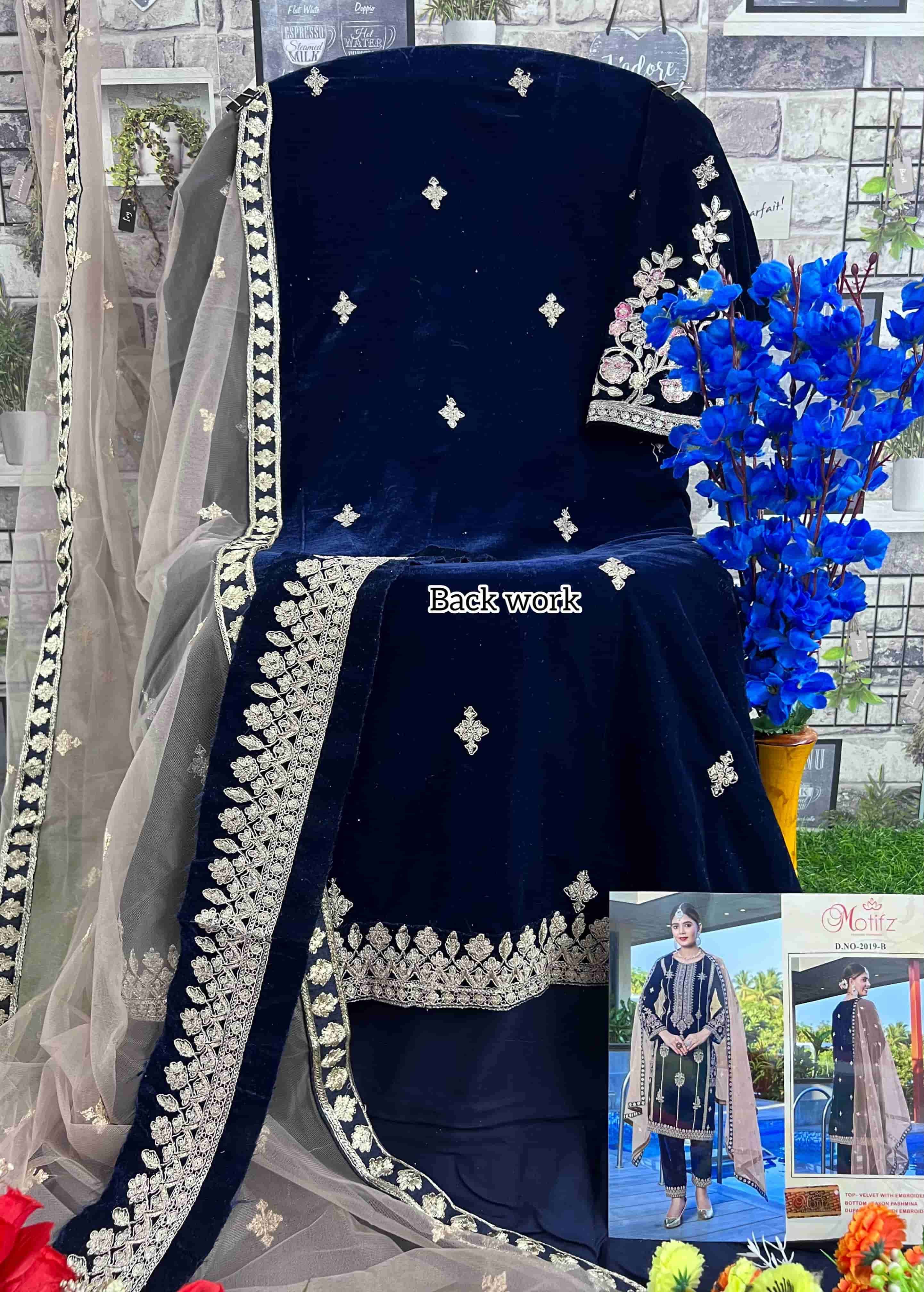 Motifz 2019 Colors Festive Wear Style Designer Winter Wear Salwar Suit Wholesalers view 11