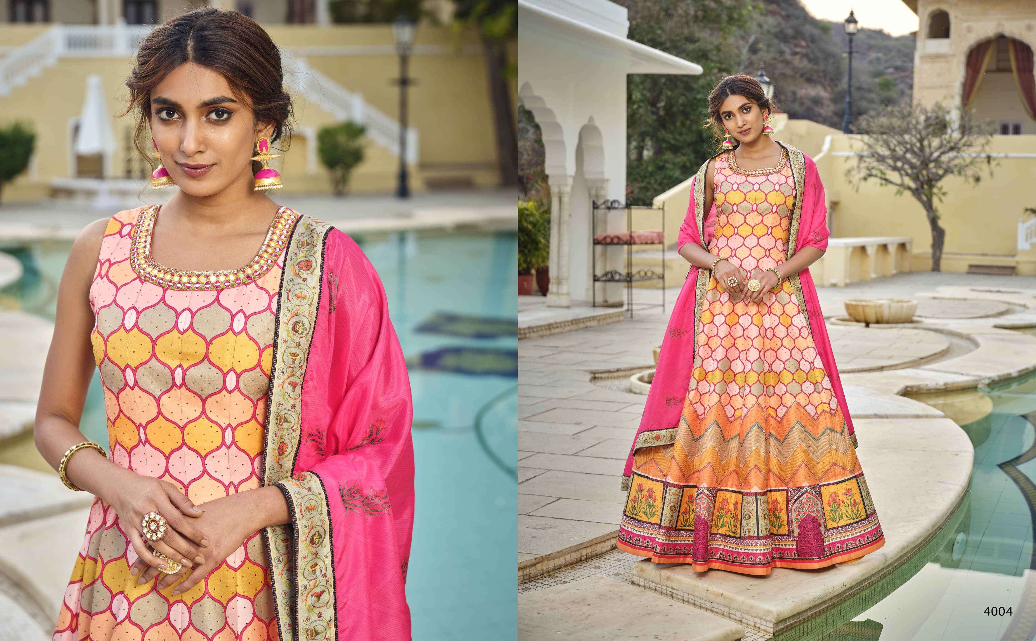 Virasat Peshwai 4001 To 4006 Exclusive Designer Gown view 2