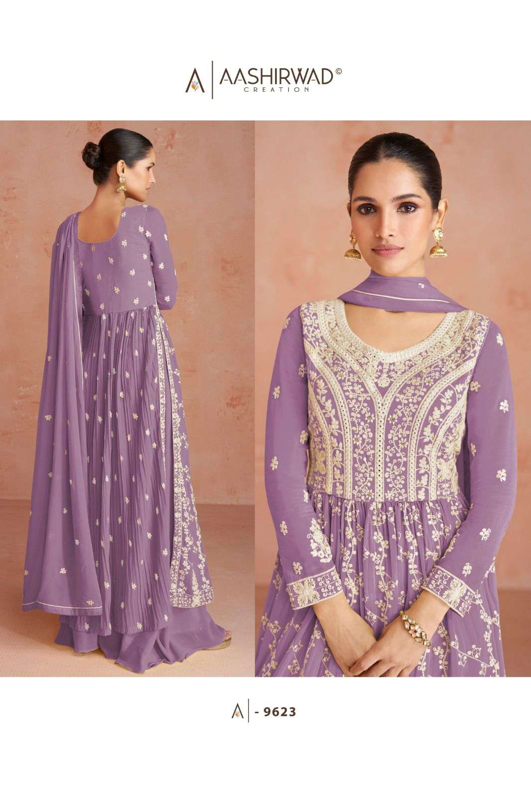 Aashirwad Gulkand Inaya Latest Style Festive Collection Readymade Dress New Arrivals view 3