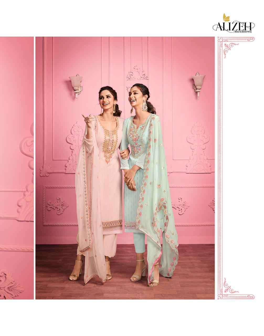 Aliizeh Murad Vol 1 Party Wear Straight Suit Collection at Best Rate view 8