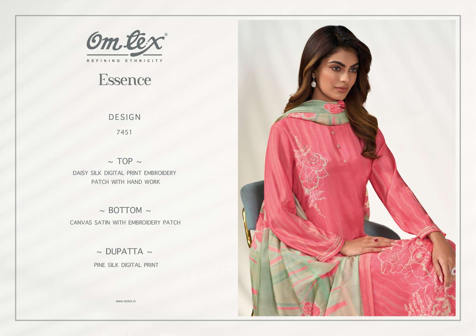Omtex Essence Elegant Silk Suit in view 3