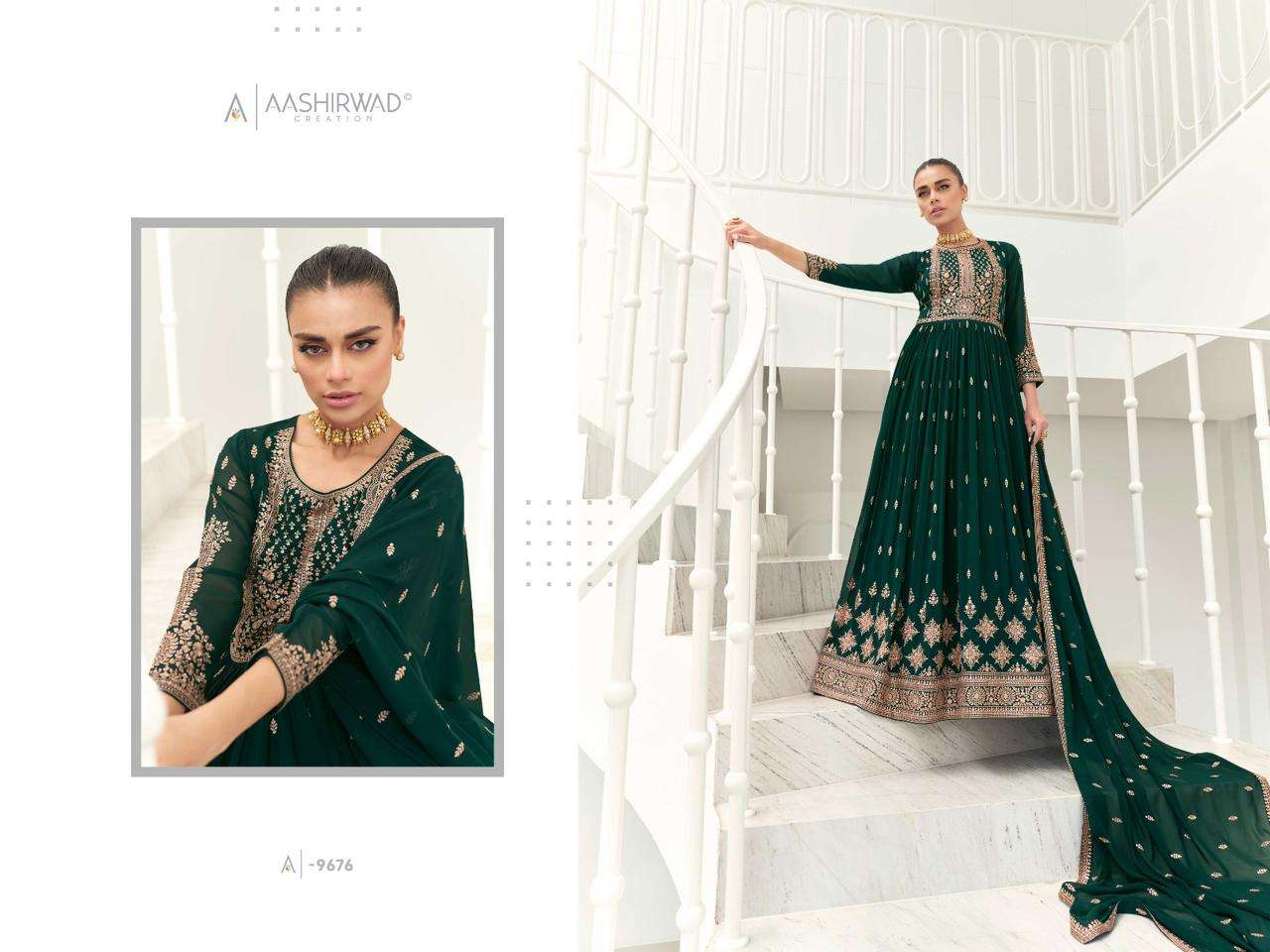 Aashirwad Gulkand taara Exclusive Ready to Wear Anarkali Suit Collection view 4