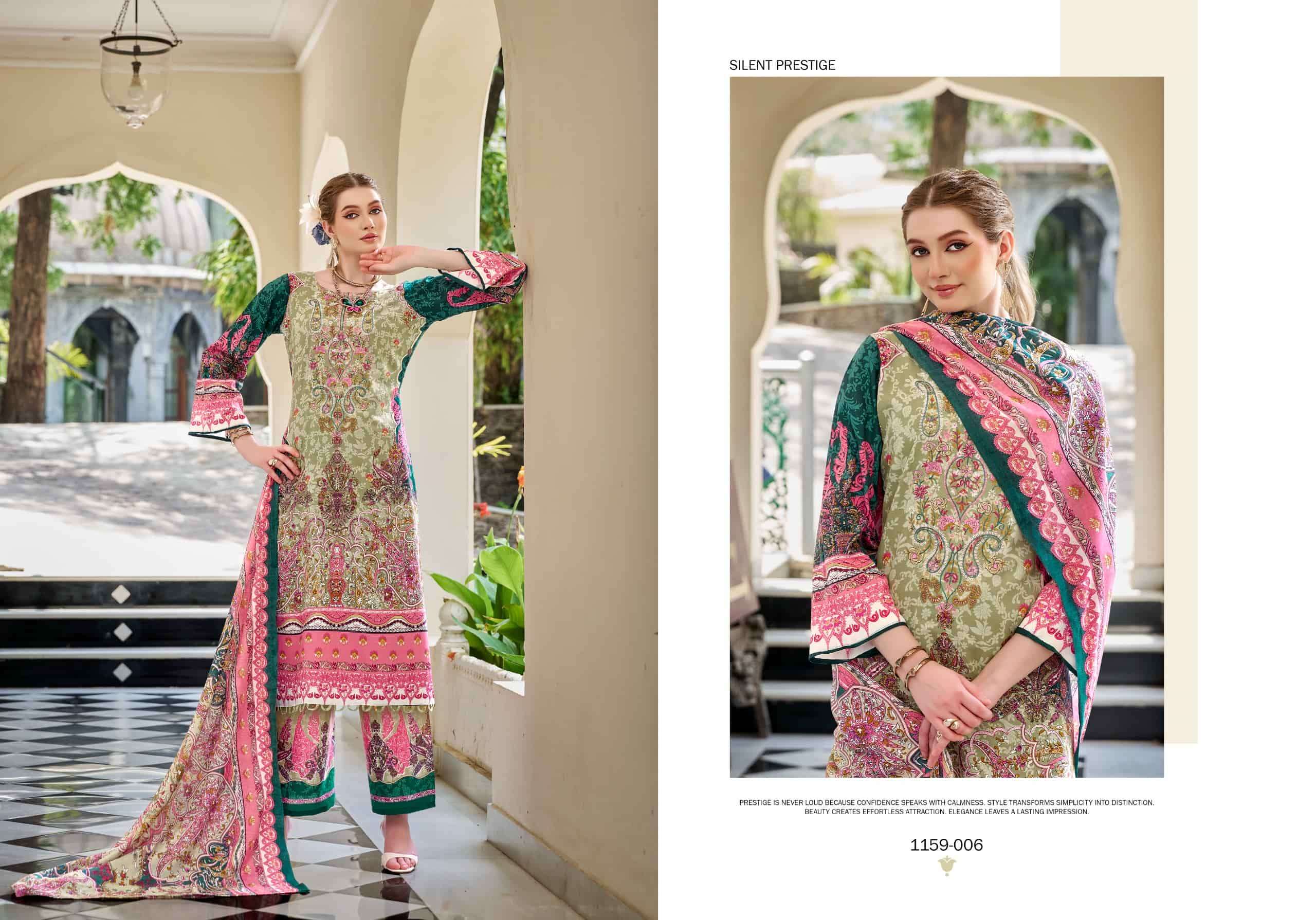 Romani Mahira Vol 10 Pakistani Print Cotton Dress Material view 3