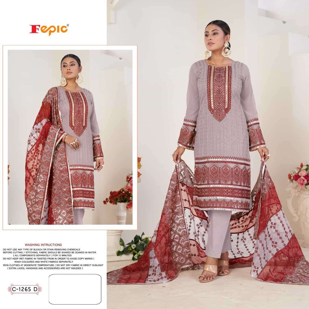 Fepic Rosemeen C 1265 Colors Pakistani Festive Wear Designer Salwar Suit Wholesalers view 4