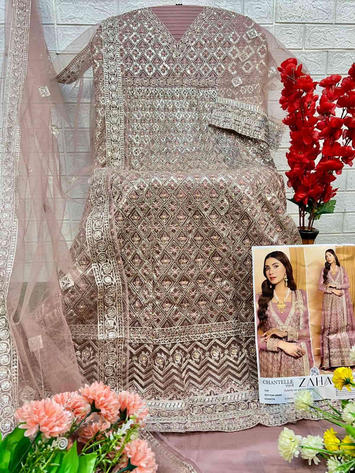 Zaha Chantelle Vol 8 Embroidered Pakistani Suit view 2