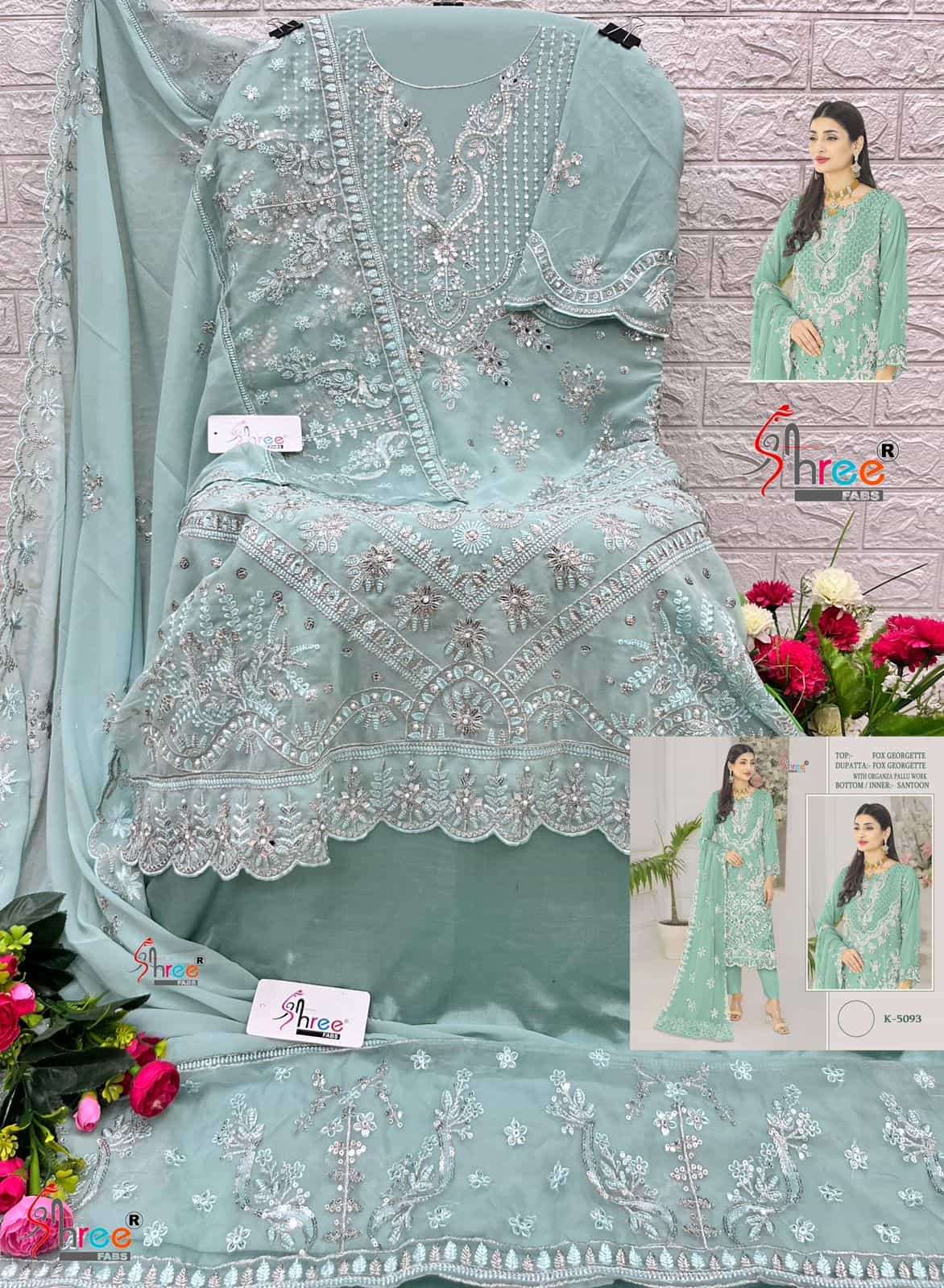 Shree Fabs K 5093 Colors Pakistani Festive Wear Style Designer Suit Wholesalers view 8