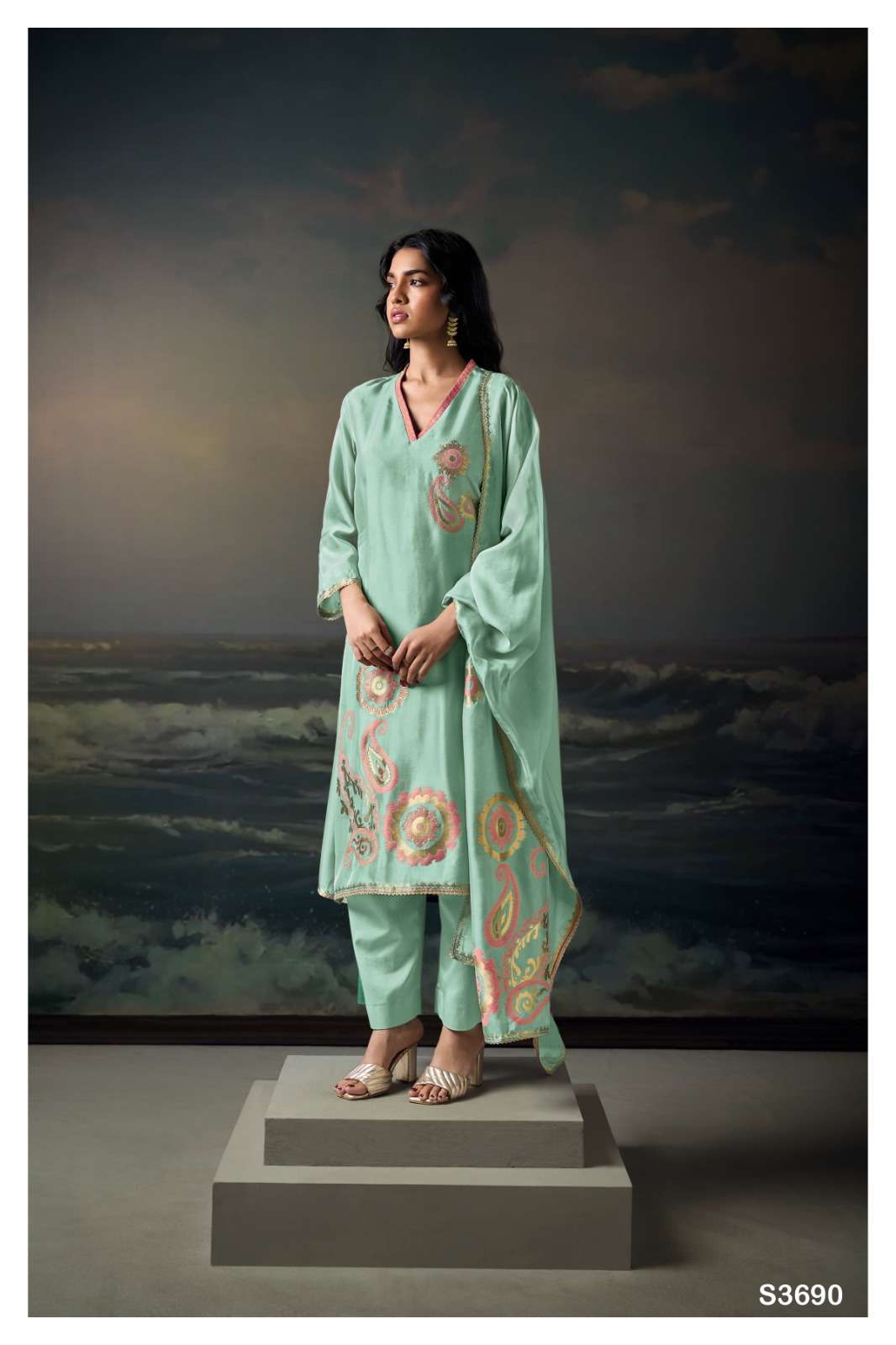 Ganga Fashion Veds 3690 Exclusive Designer Ladies Suit Latest Collection view 2