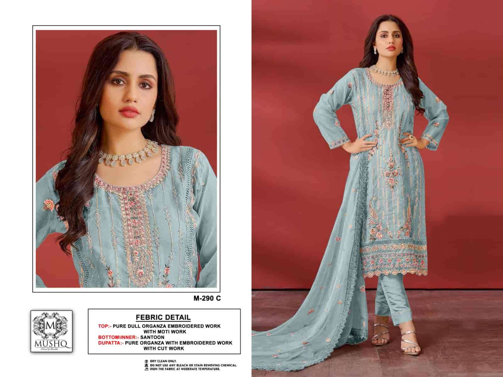 Mushq M 290 Colors Pakistani Style Latest Designer Festive Wear Salwar Suit Wholesalers view 3
