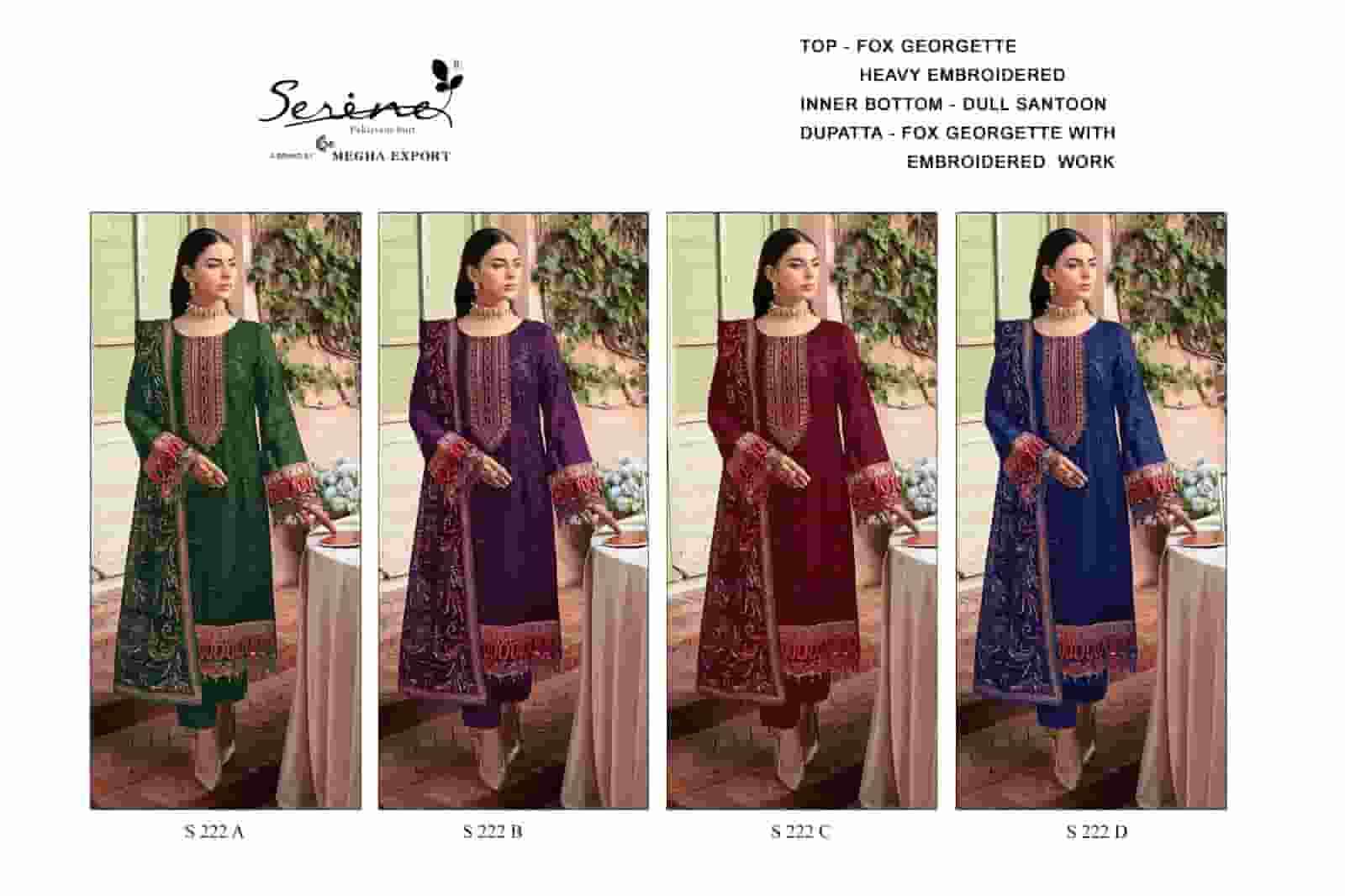 Megha Export S 222 Colors Heavy Designer Style Pakistani Suit Wholesalers view 5