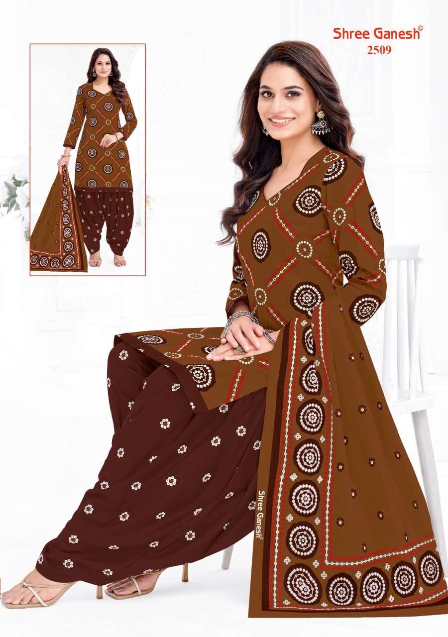 Shree Ganesh Bandhani Vol 5 Heavy Cotton Bandhani Suit view 13