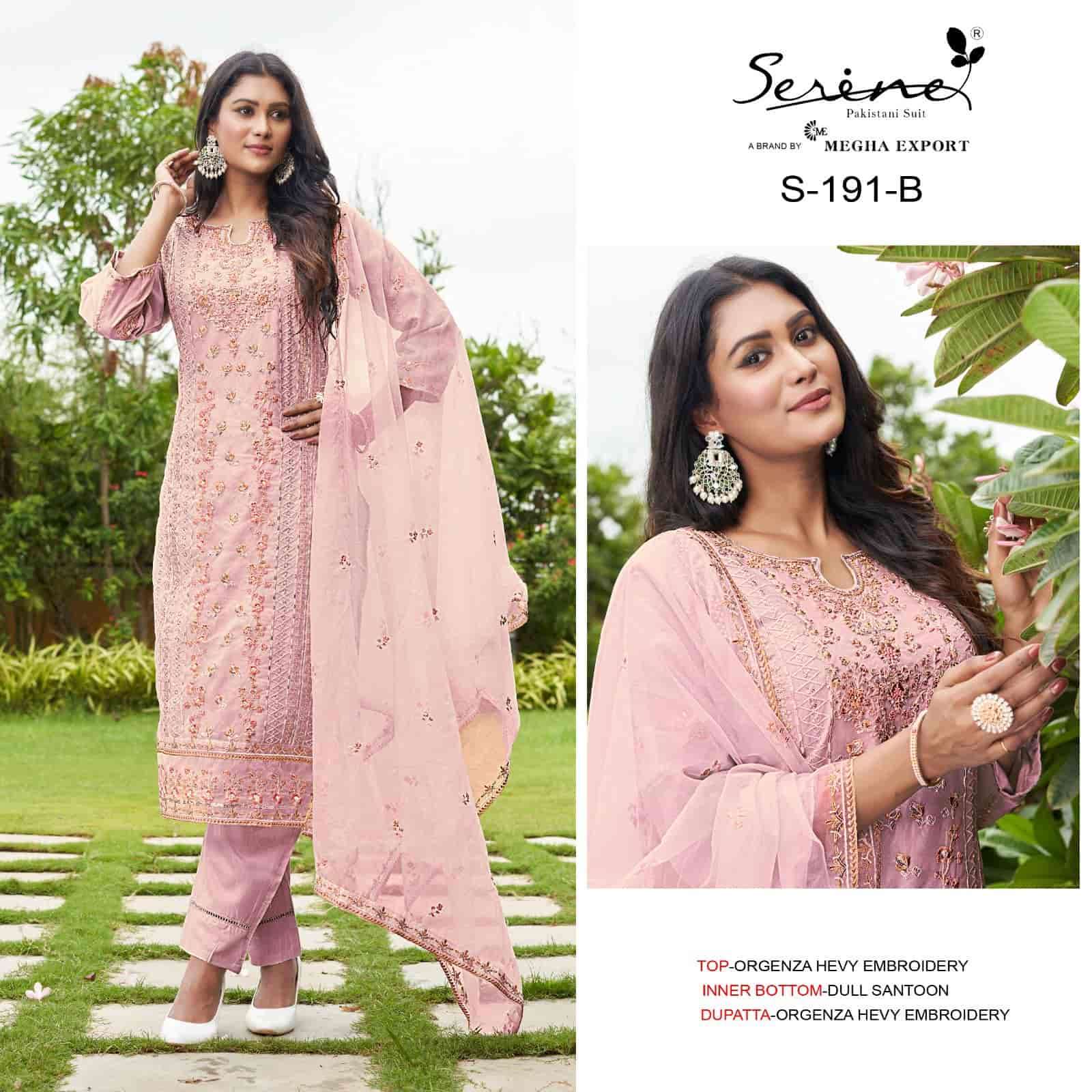 Serine S 191 Colors Festive Wear Style Pakistani New Designs Suit Wholesalers view 3