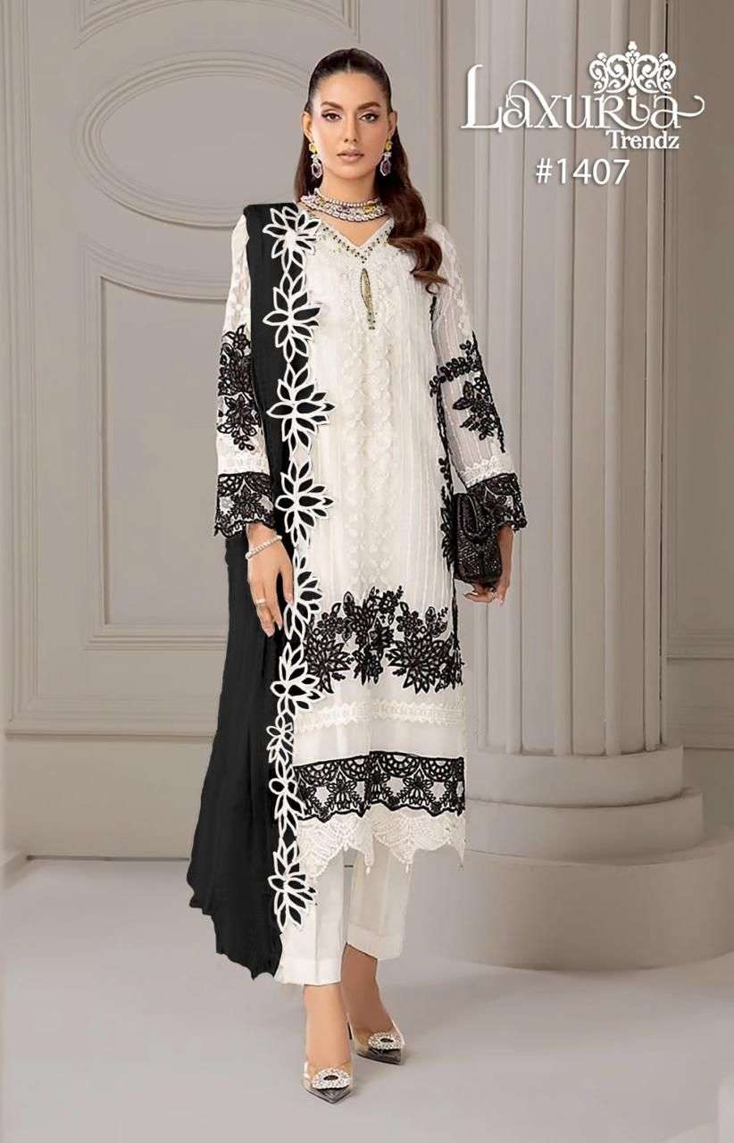 Laxuria Trends 1407 Fancy Designer Readymade Pakistani Collection view 3