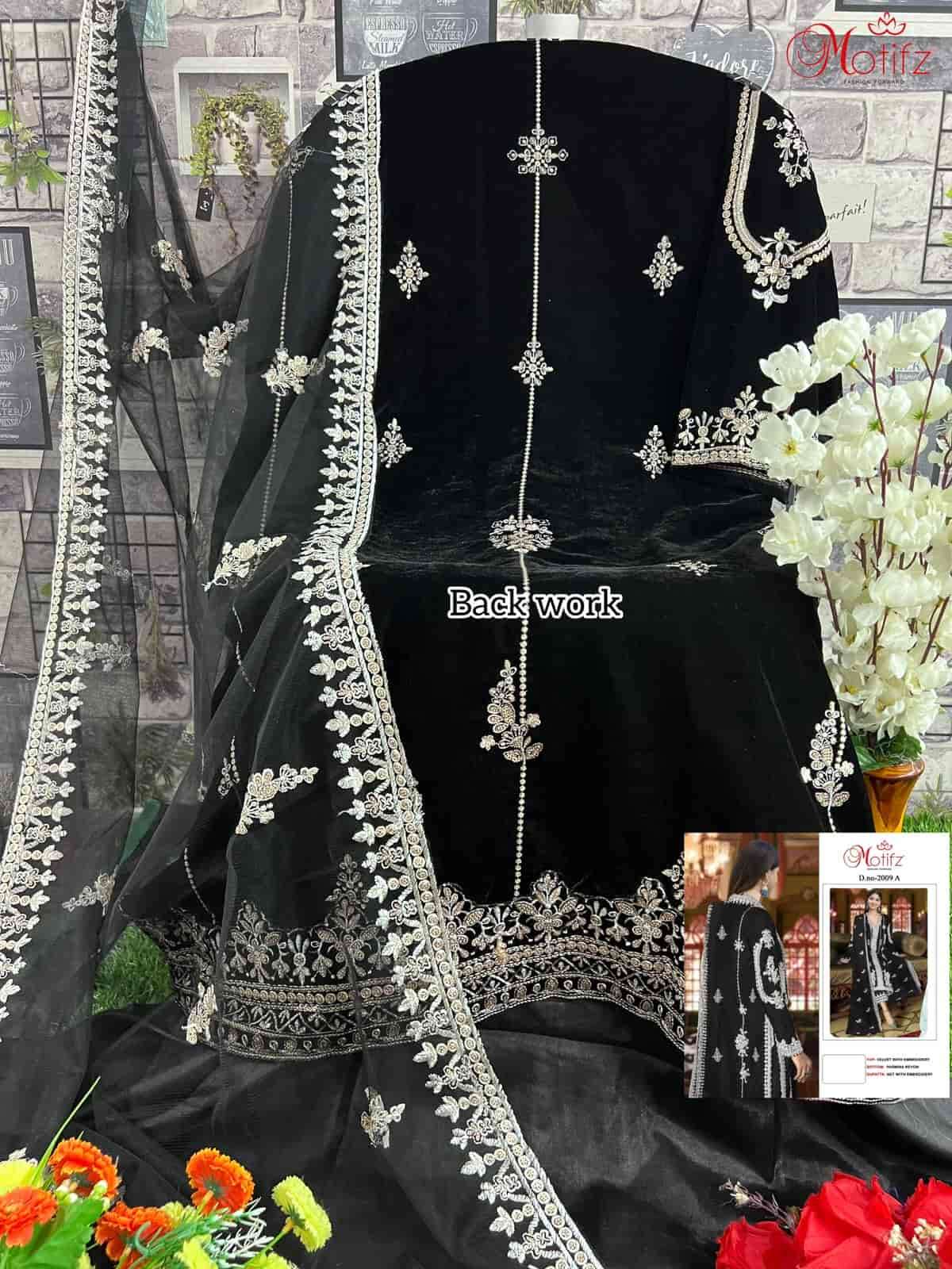 Motifz 2009 Colors Pakistani Festive Wear Style Designer Winter Wear Suit Exporters view 3
