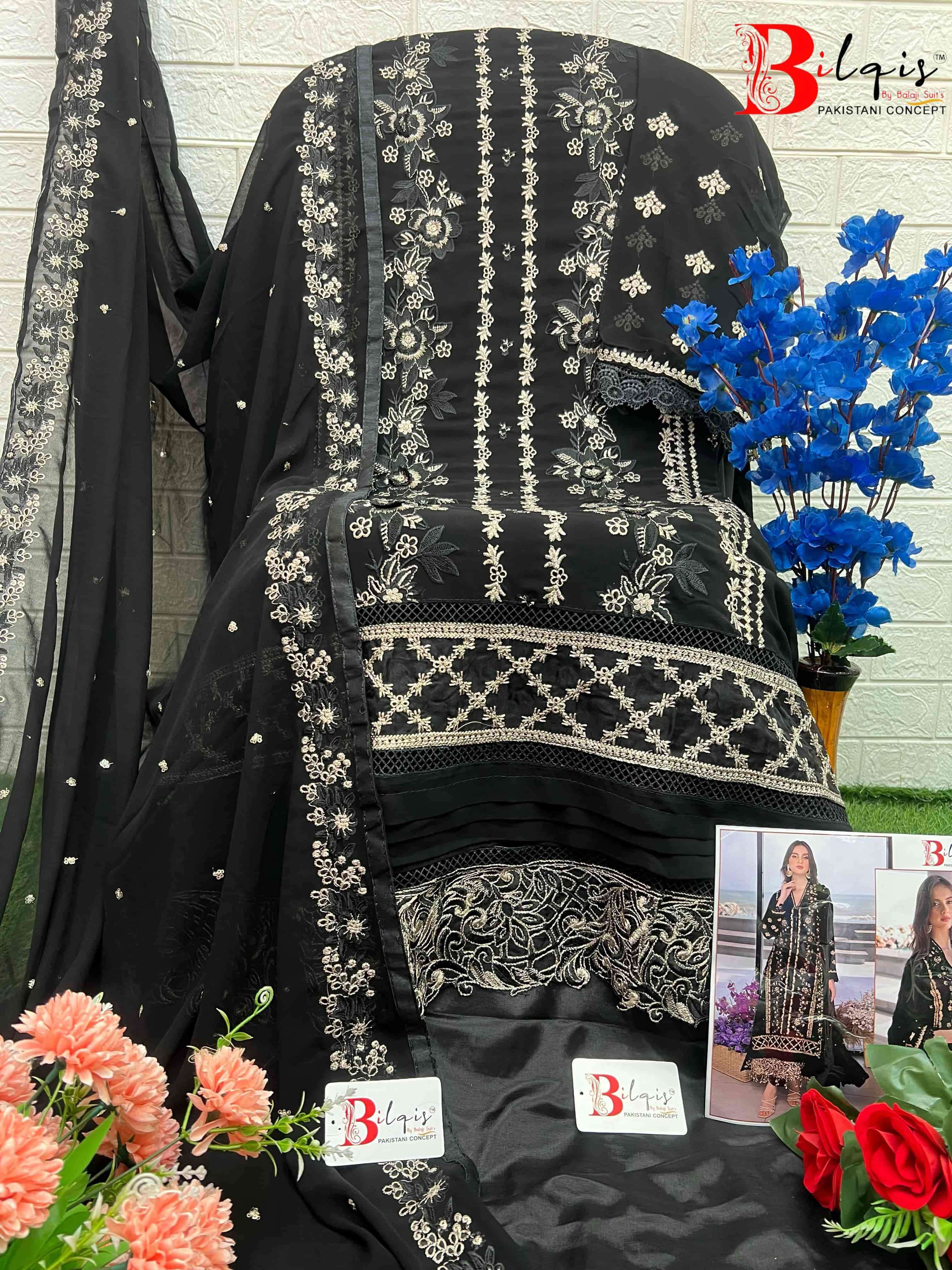 Bilqis B 03 Colors Heavy Exclusive Designer Embroidered Festive Collection view 8