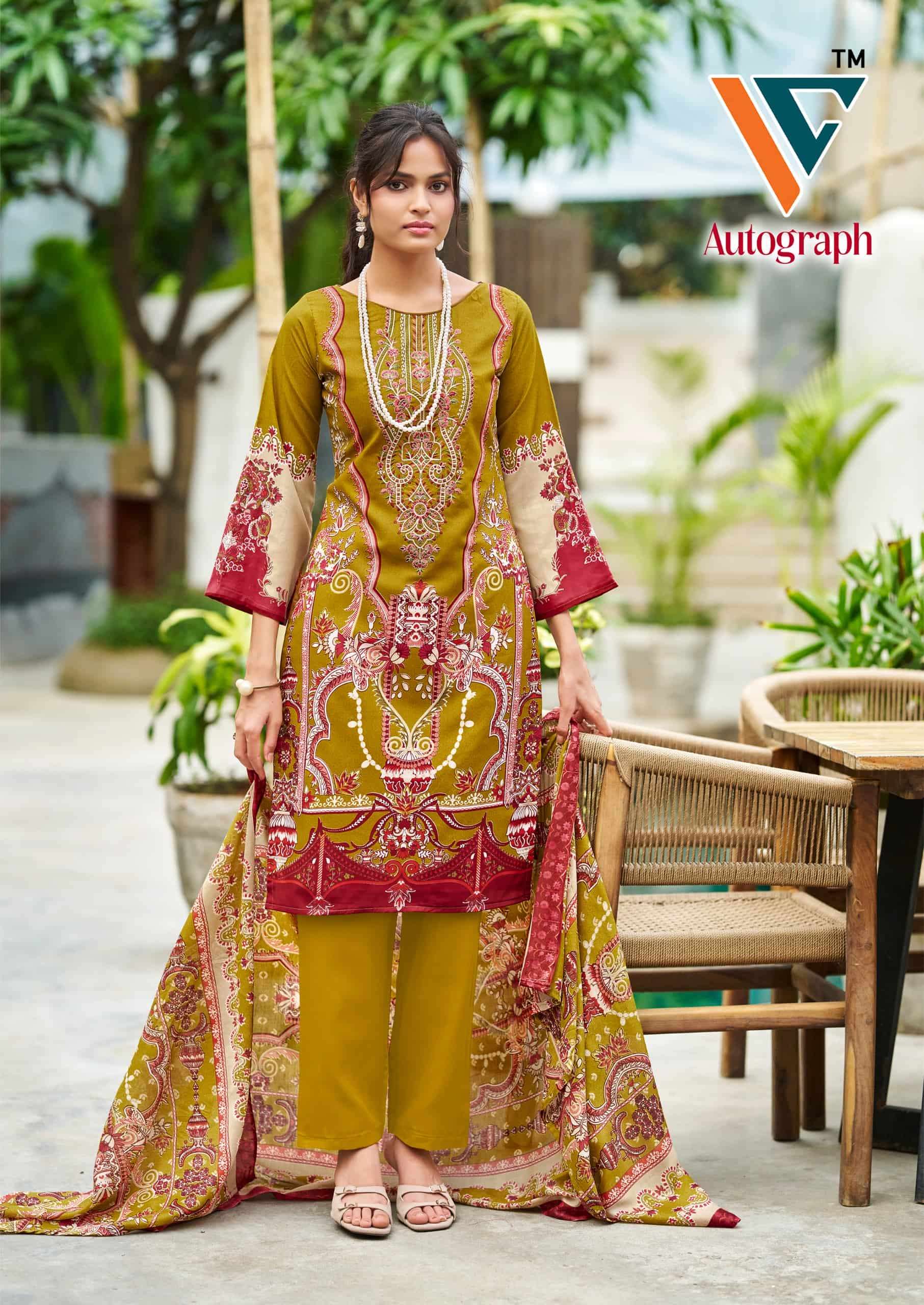 Vandana Fashion Autograph Cotton Dress Material view 18